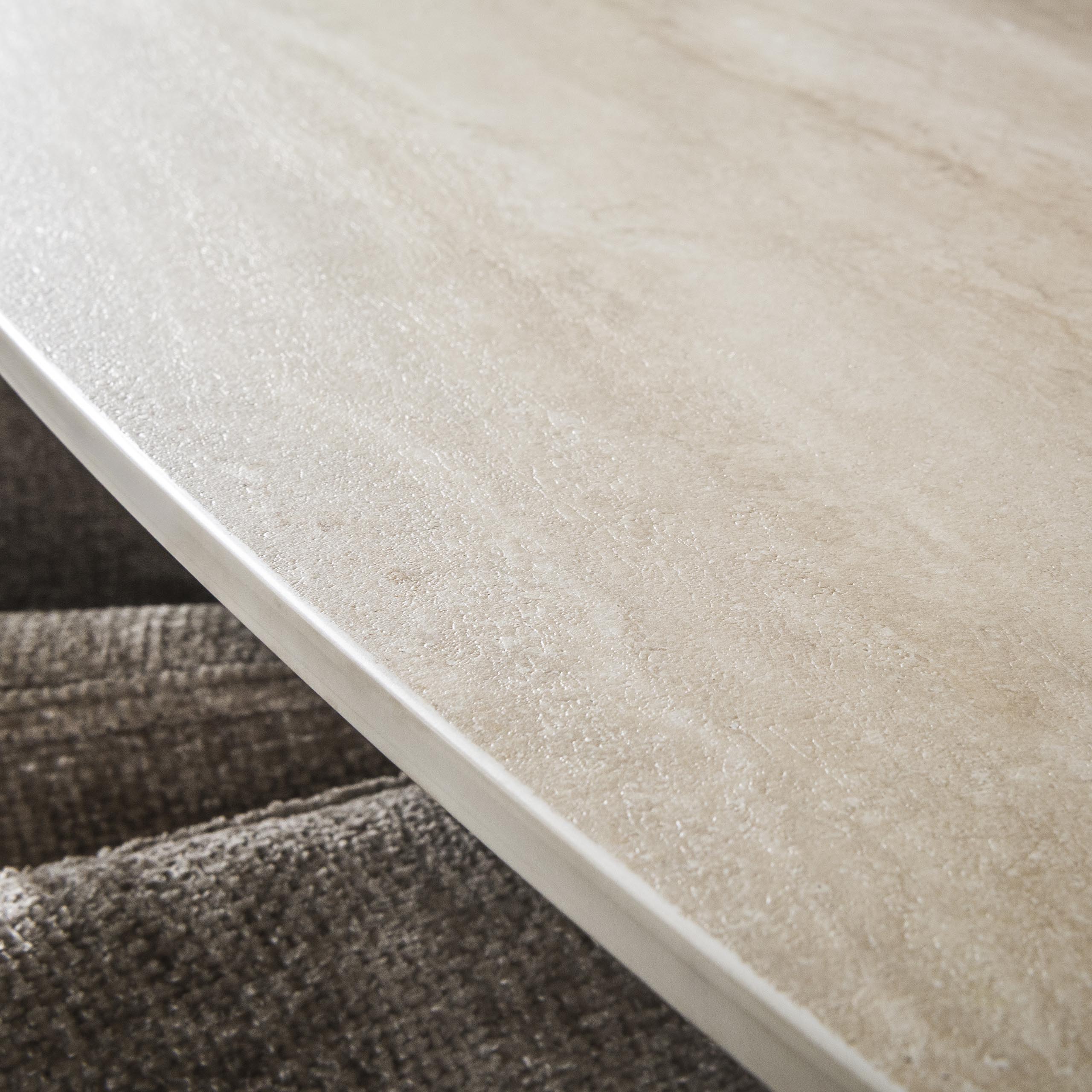 Eettafel Romano Cross deens ovaal 180cm / 3D keramiek travertin - Zijlstra