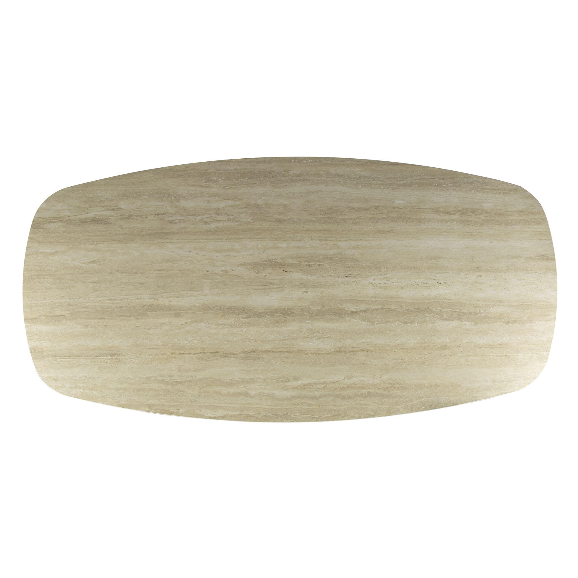 Eettafel Romano Cross deens ovaal 180cm / 3D keramiek travertin - Zijlstra