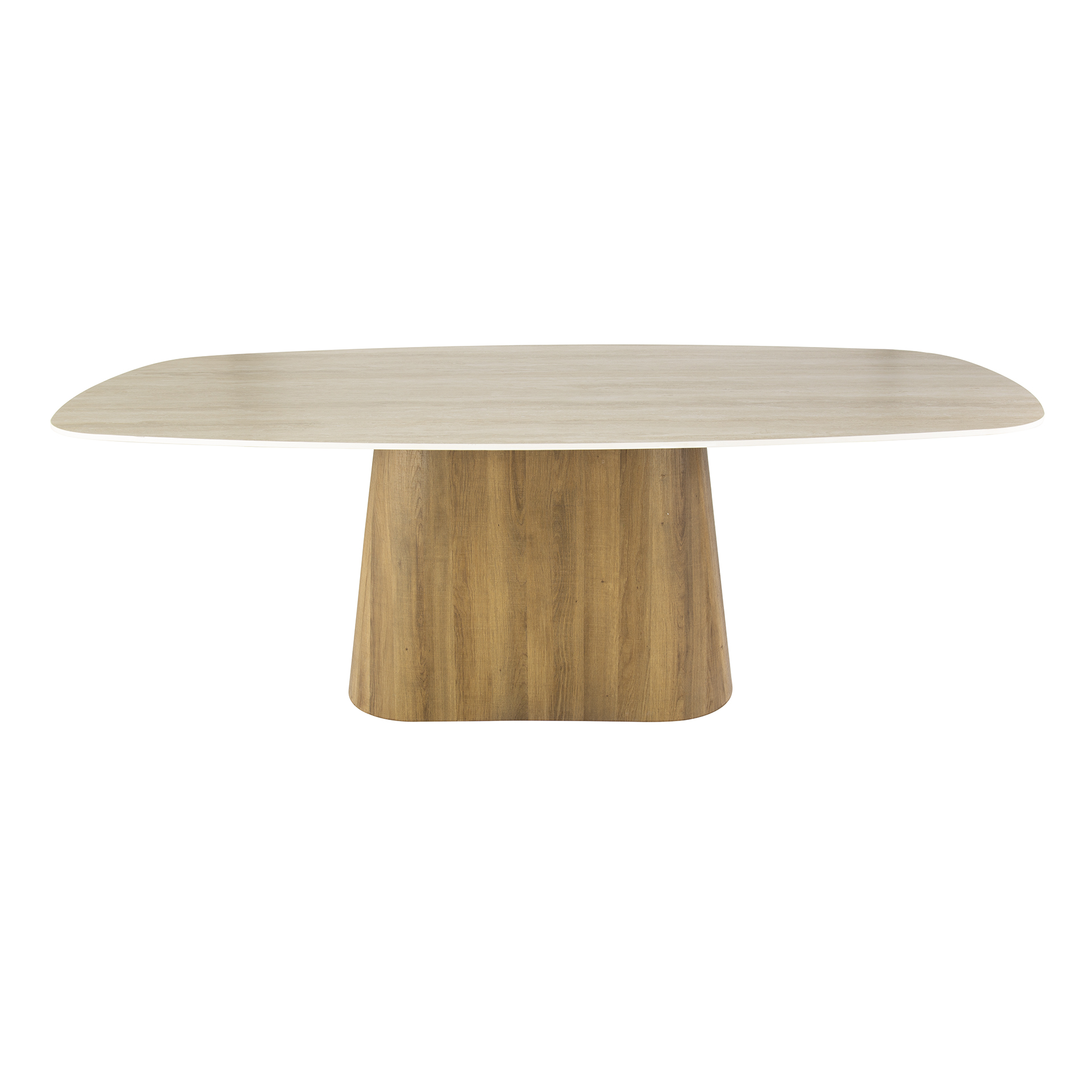 Eettafel Romano Centro deens ovaal 215cm / 3D keramiek travertin - Zijlstra