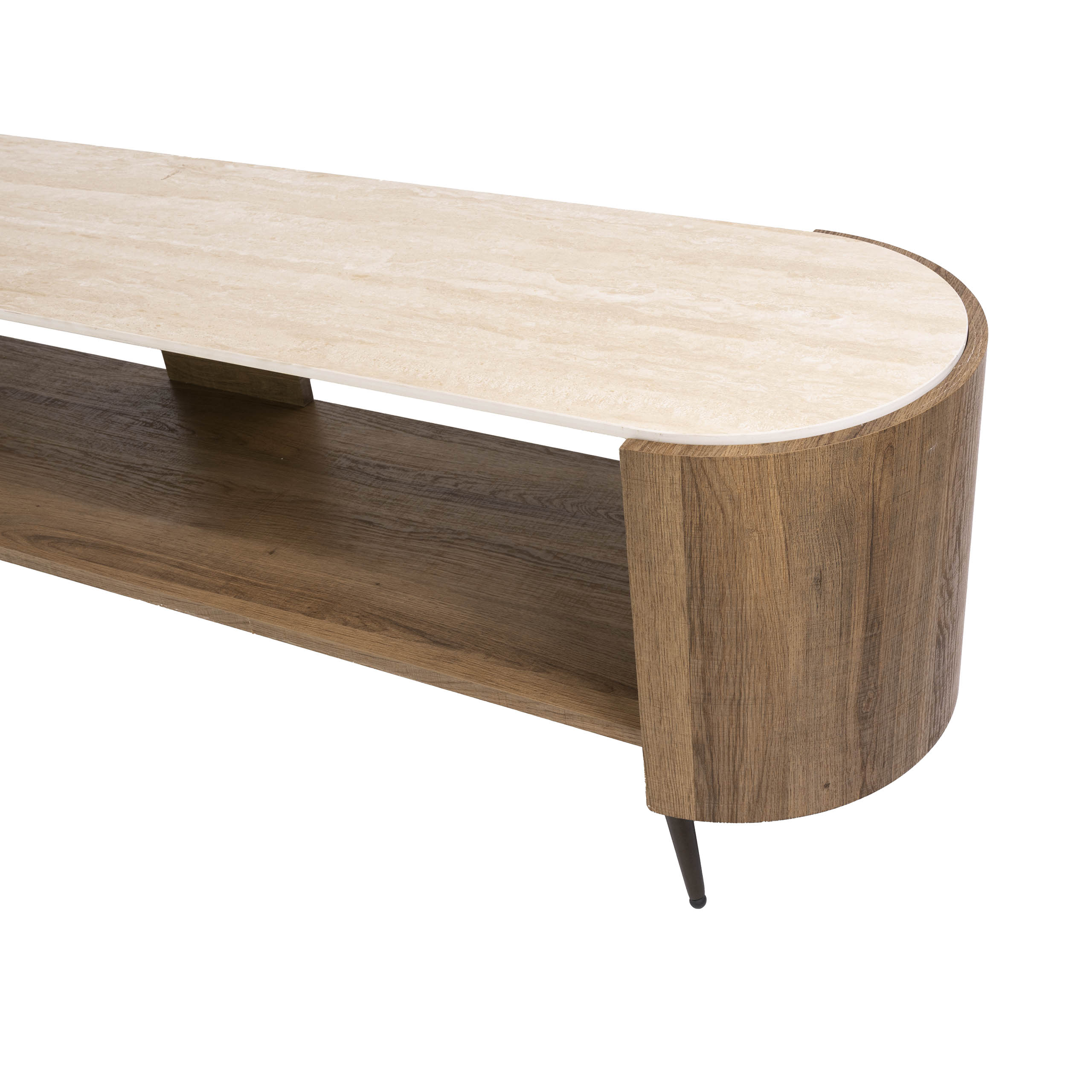 TV-meubel Arcus 180cm / Keramiek travertin - Zijlstra