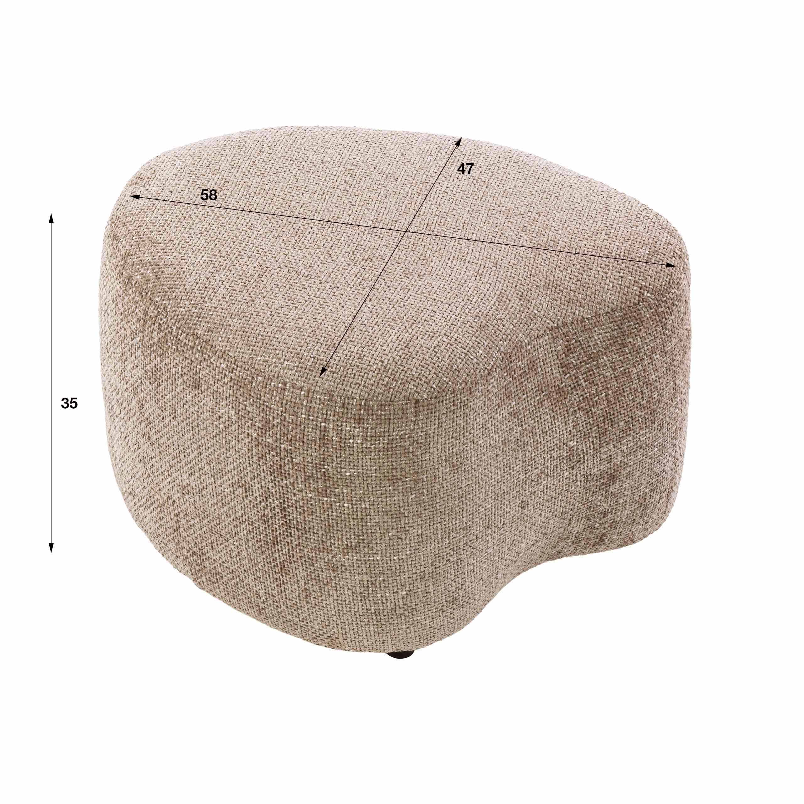 Hocker leaf in Cargo Sand - Emmo Design