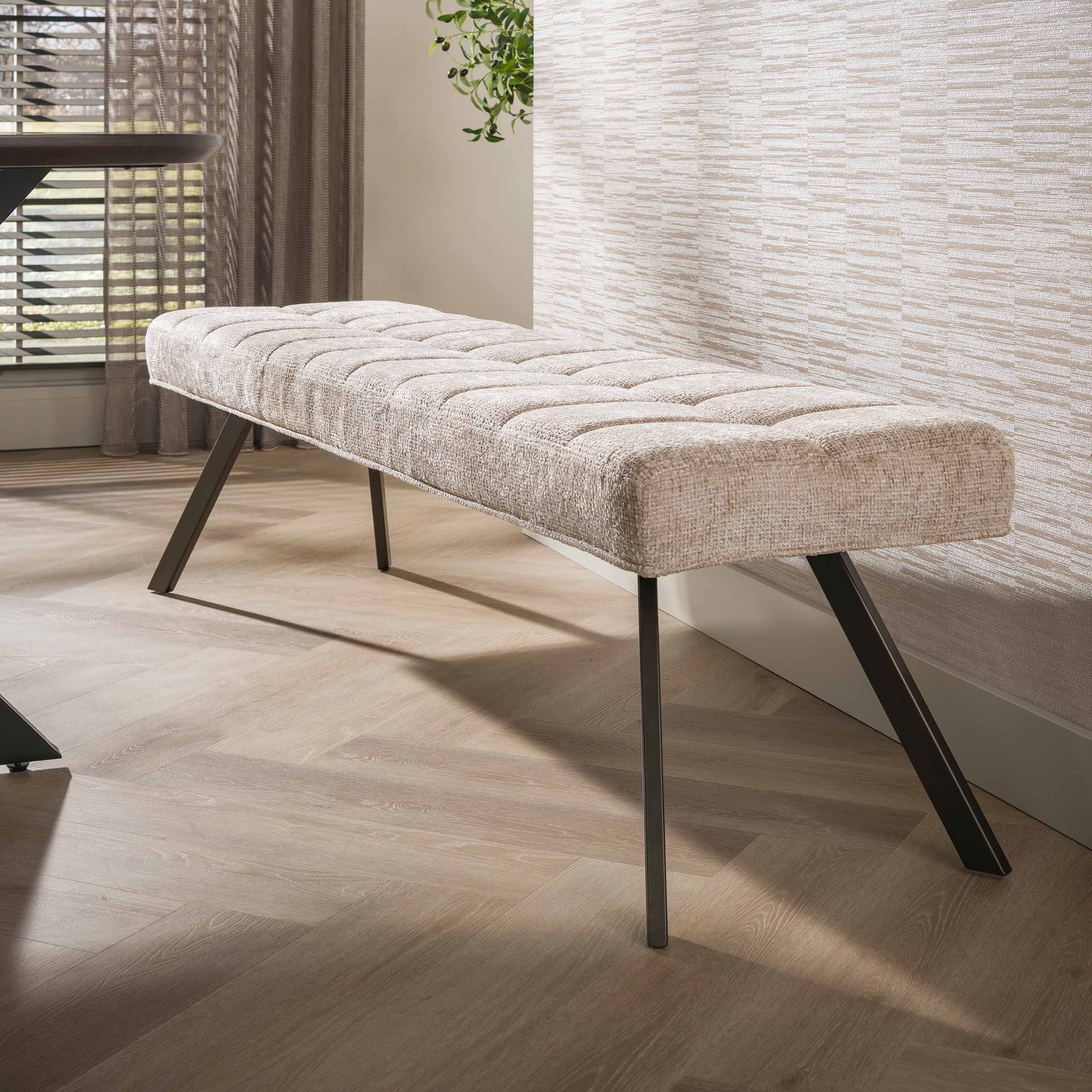 Bench Raster 180cm in Hoven sand-brown (Hoven zand-bruin) - Emmo Design