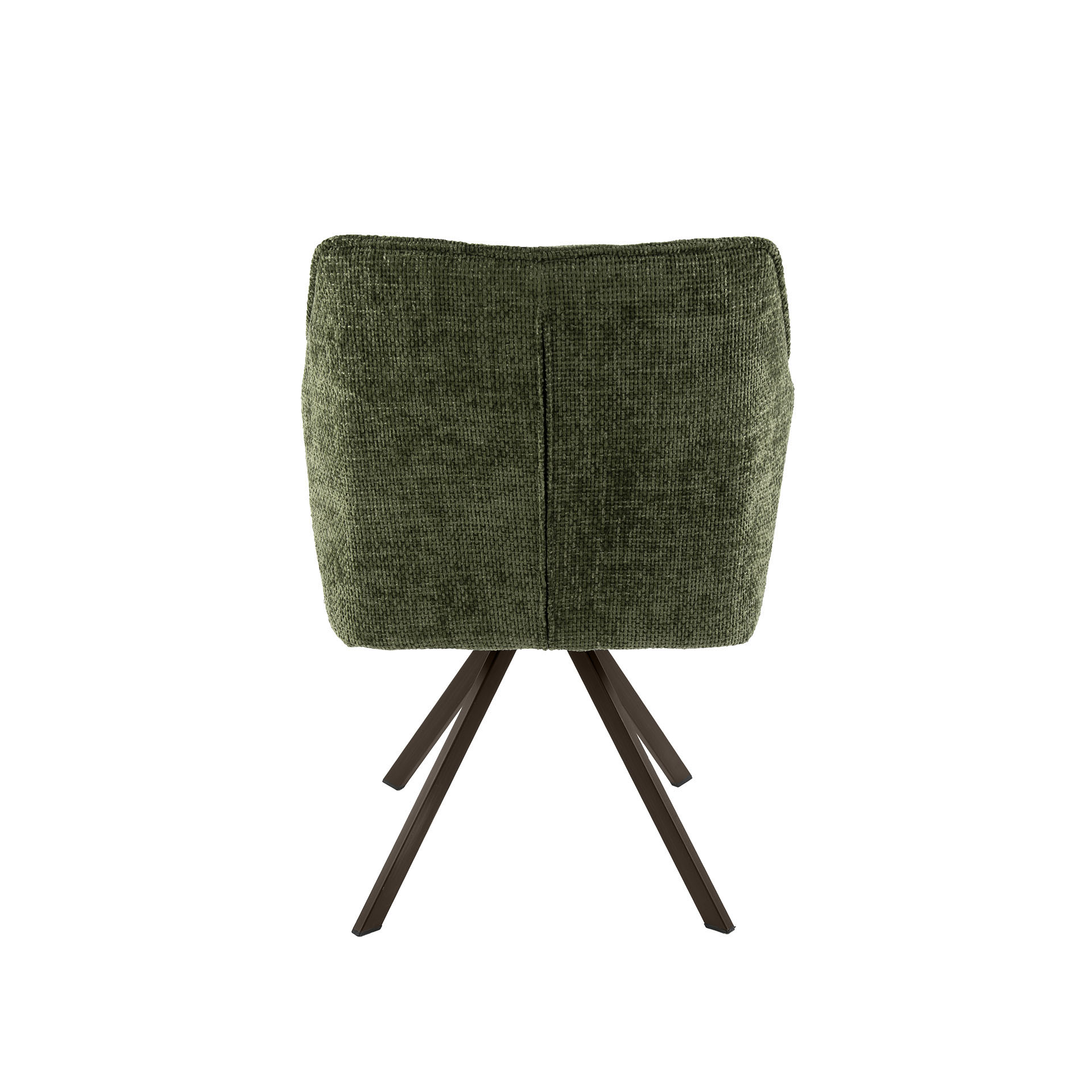 Drehbarer Armlehnstuhl Raster in Hoven Grün-Braun (2er-Set) - Emmo Design