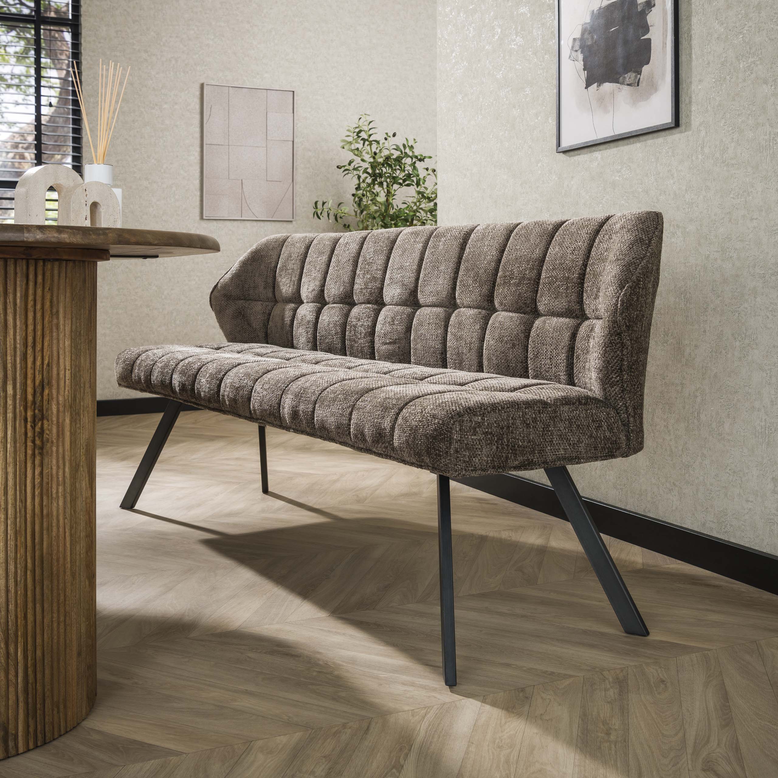 Dining Bench Raster / Hoven taupe - Zijlstra