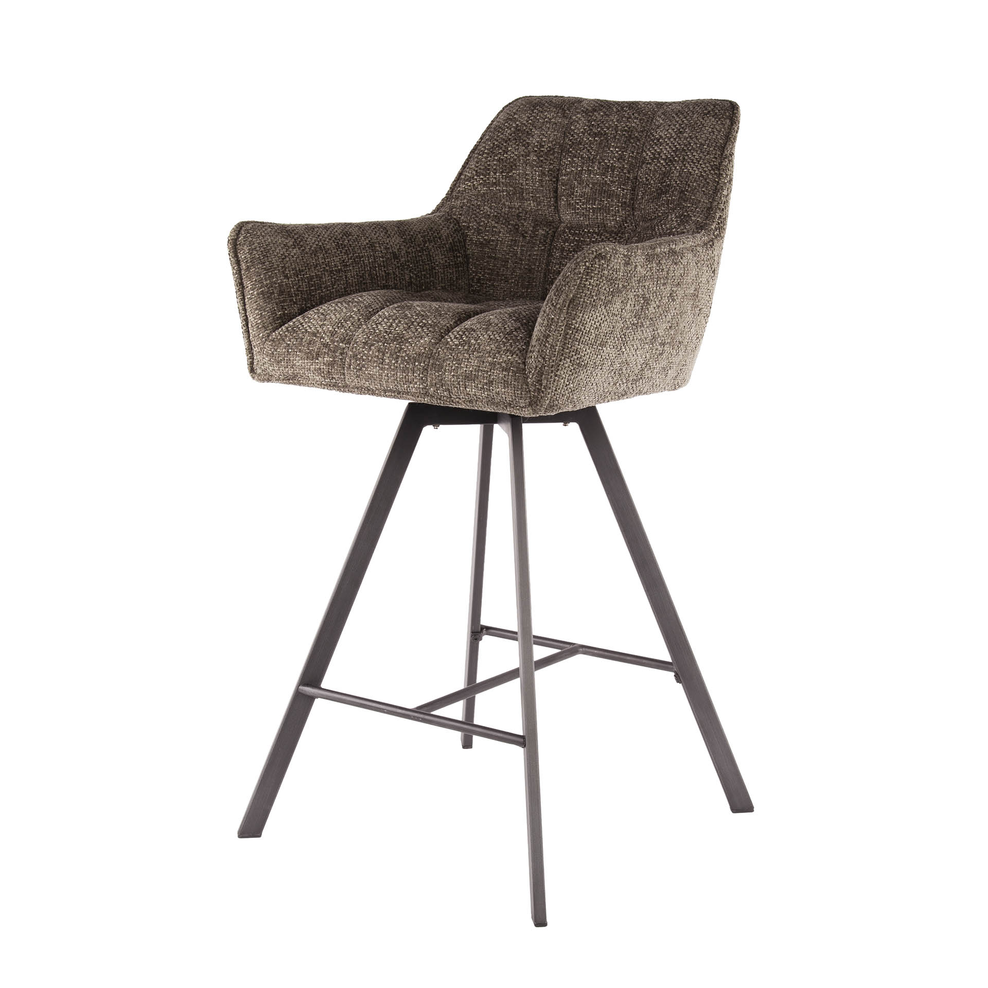 Barhocker Raster drehbar 2er-Set verpackt / Hoven Taupe - Zijlstra