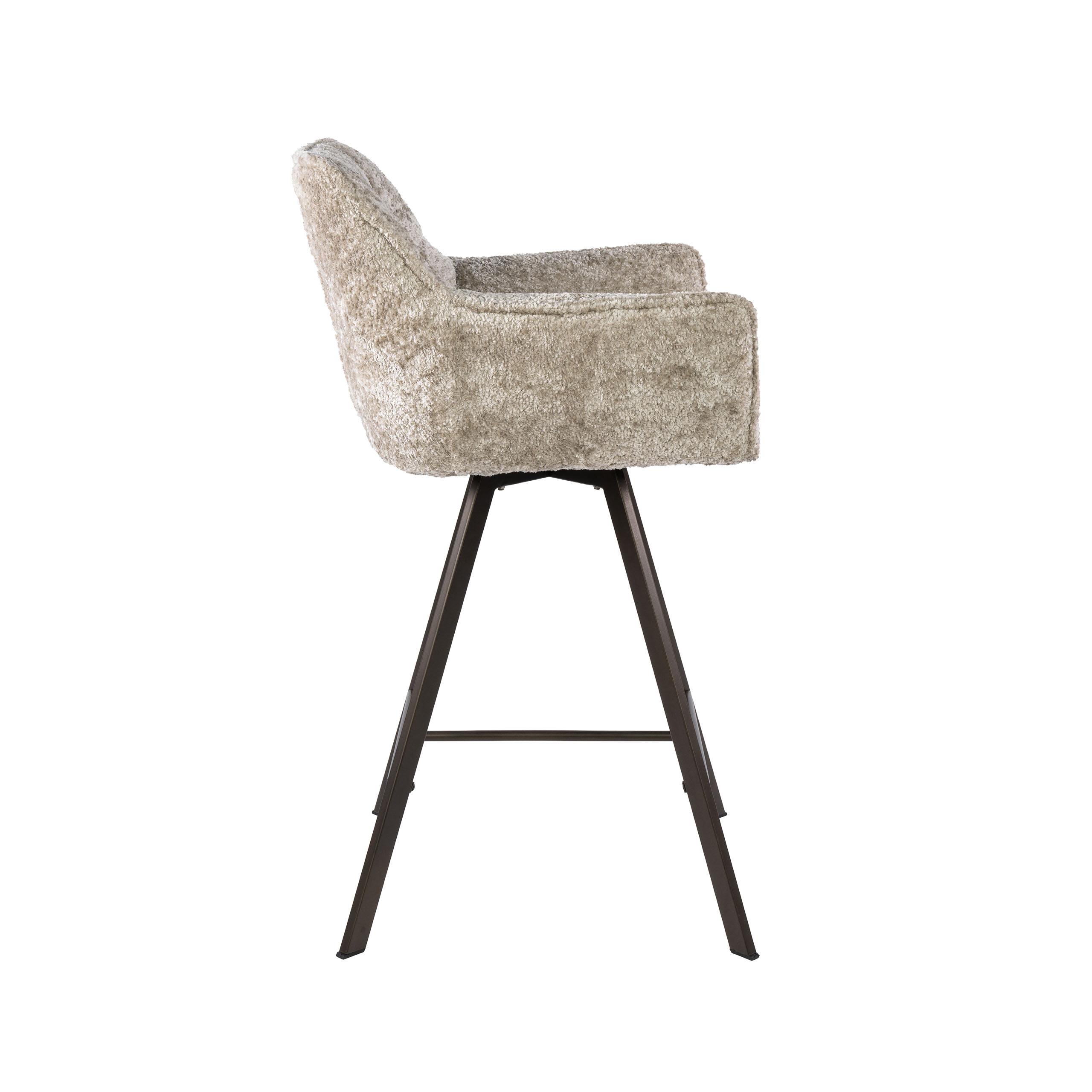 Barhocker Raster drehbar, im 2er-Set verpackt / Alura sand-braun - Zijlstra