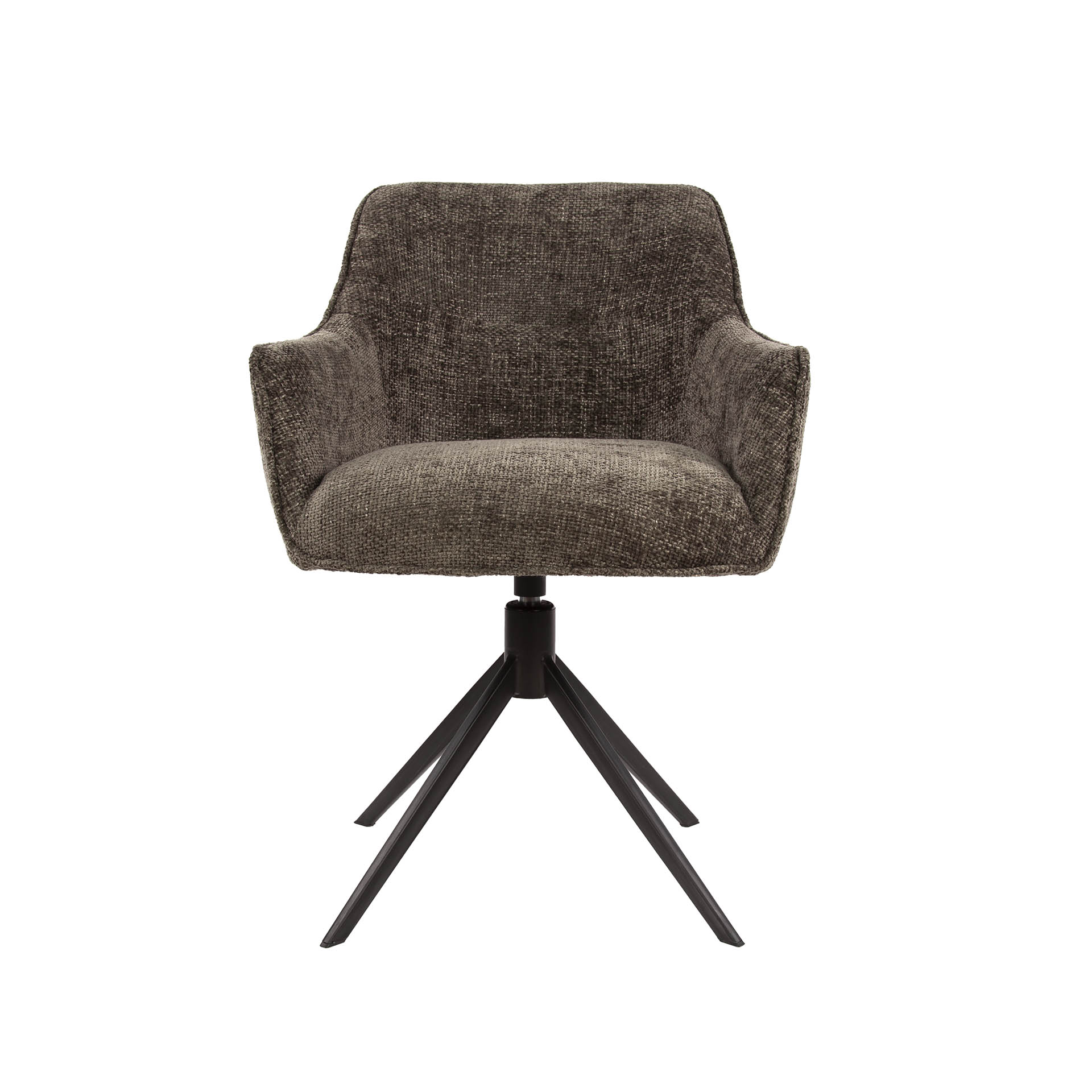 Drehbarer Armlehnstuhl Pull in Hoven Taupe (2er-Set) - Emmo Design