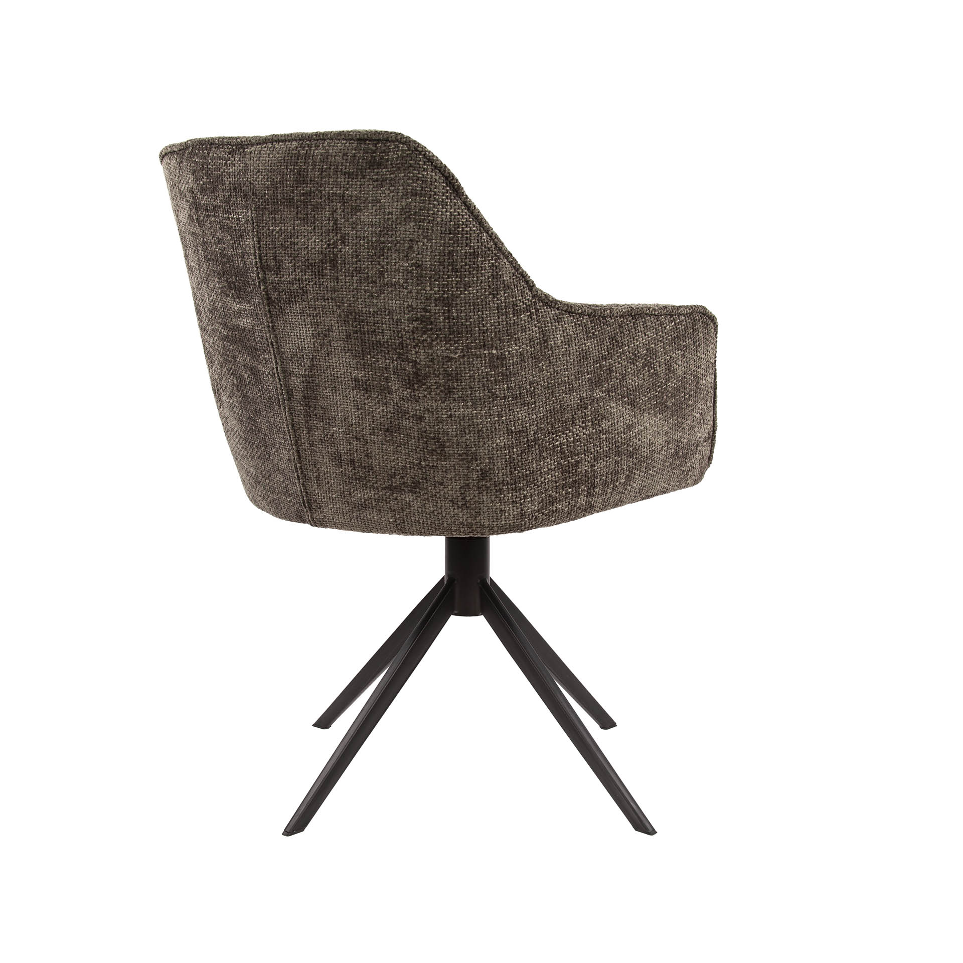Drehbarer Armlehnstuhl Pull in Hoven Taupe (2er-Set) - Emmo Design