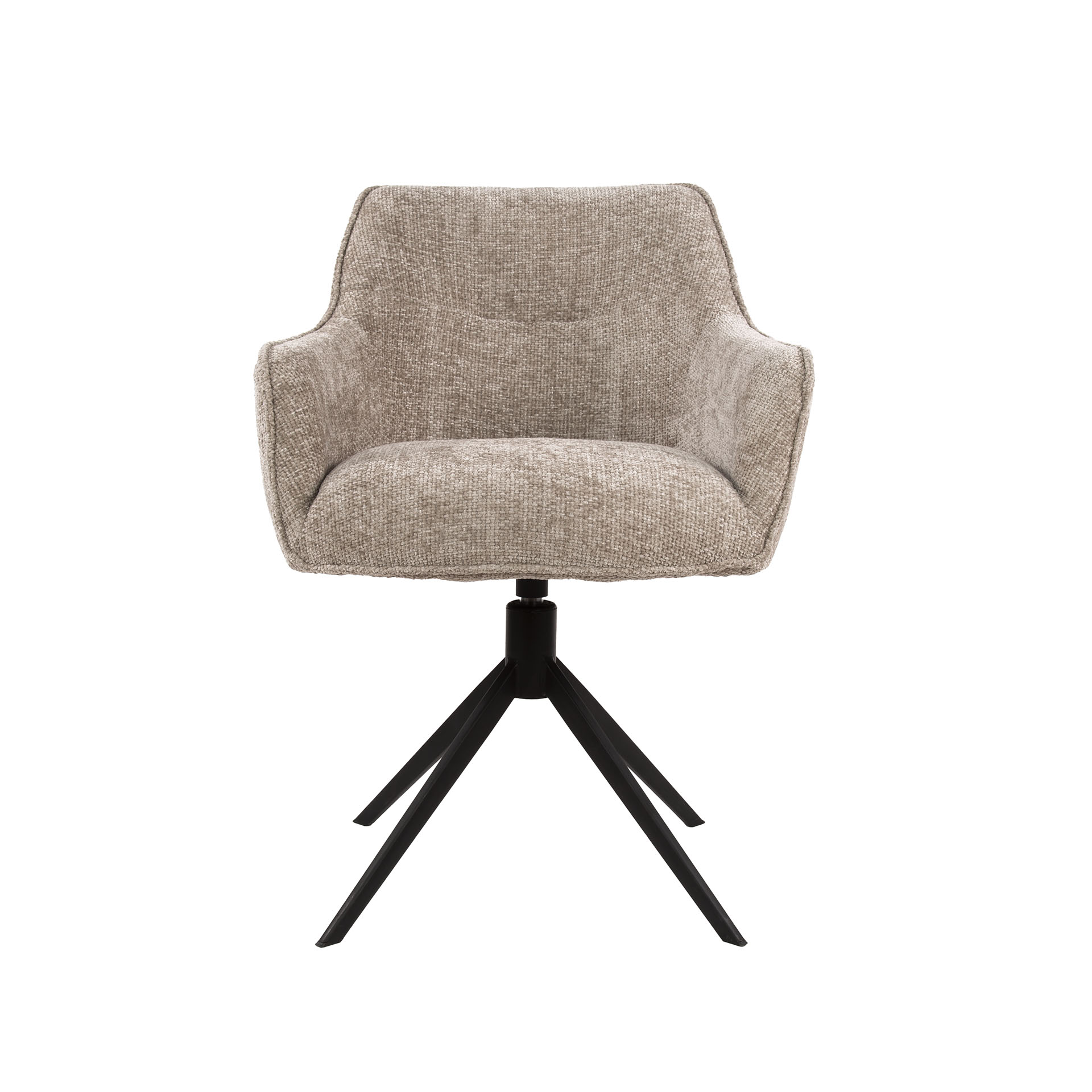Drehbarer Armlehnstuhl Pull in Hoven Sand (2er-Set) - Emmo Design