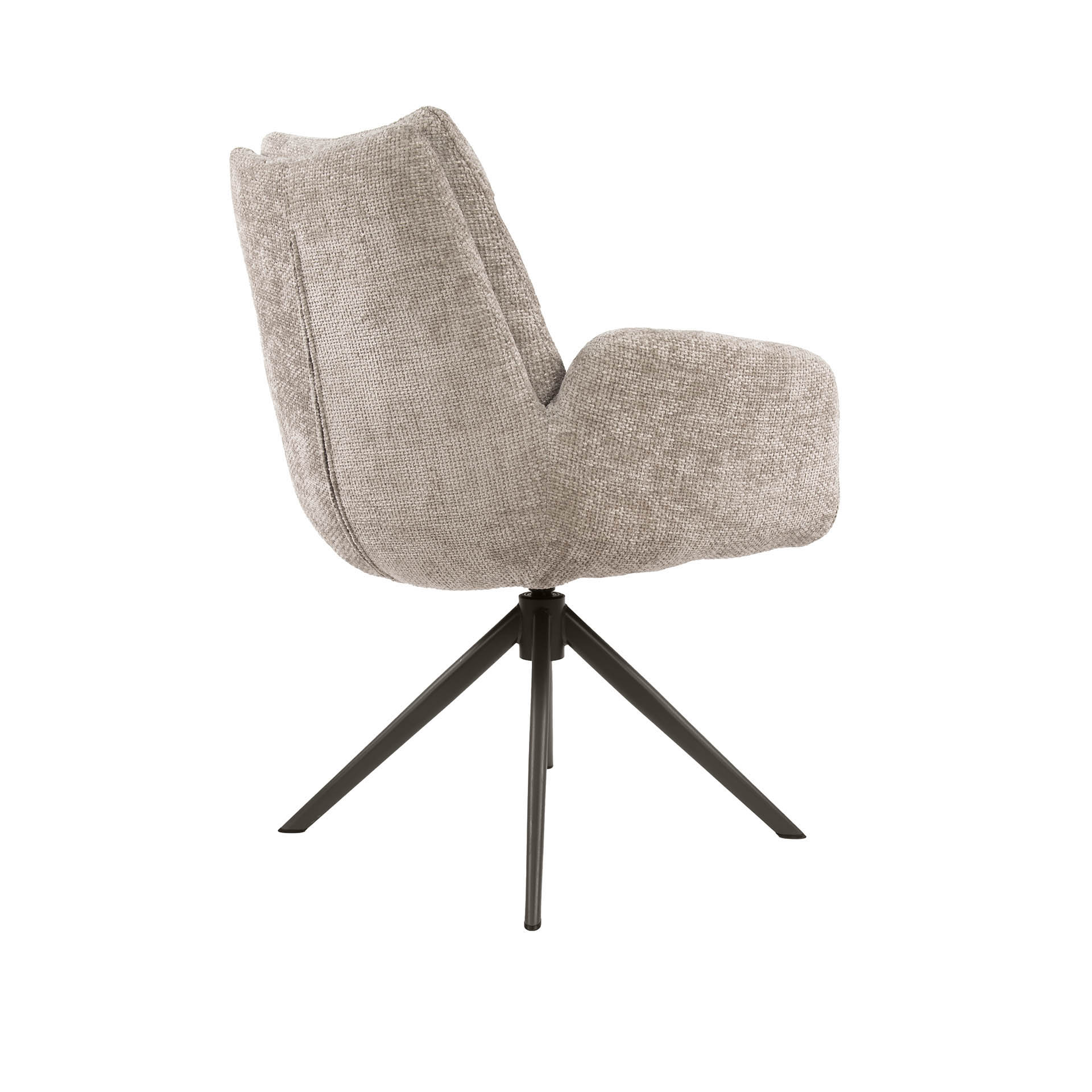 Armlehnstuhl Lounge drehbar im 2er-Set verpackt / Hoven sand-braun - Zijlstra