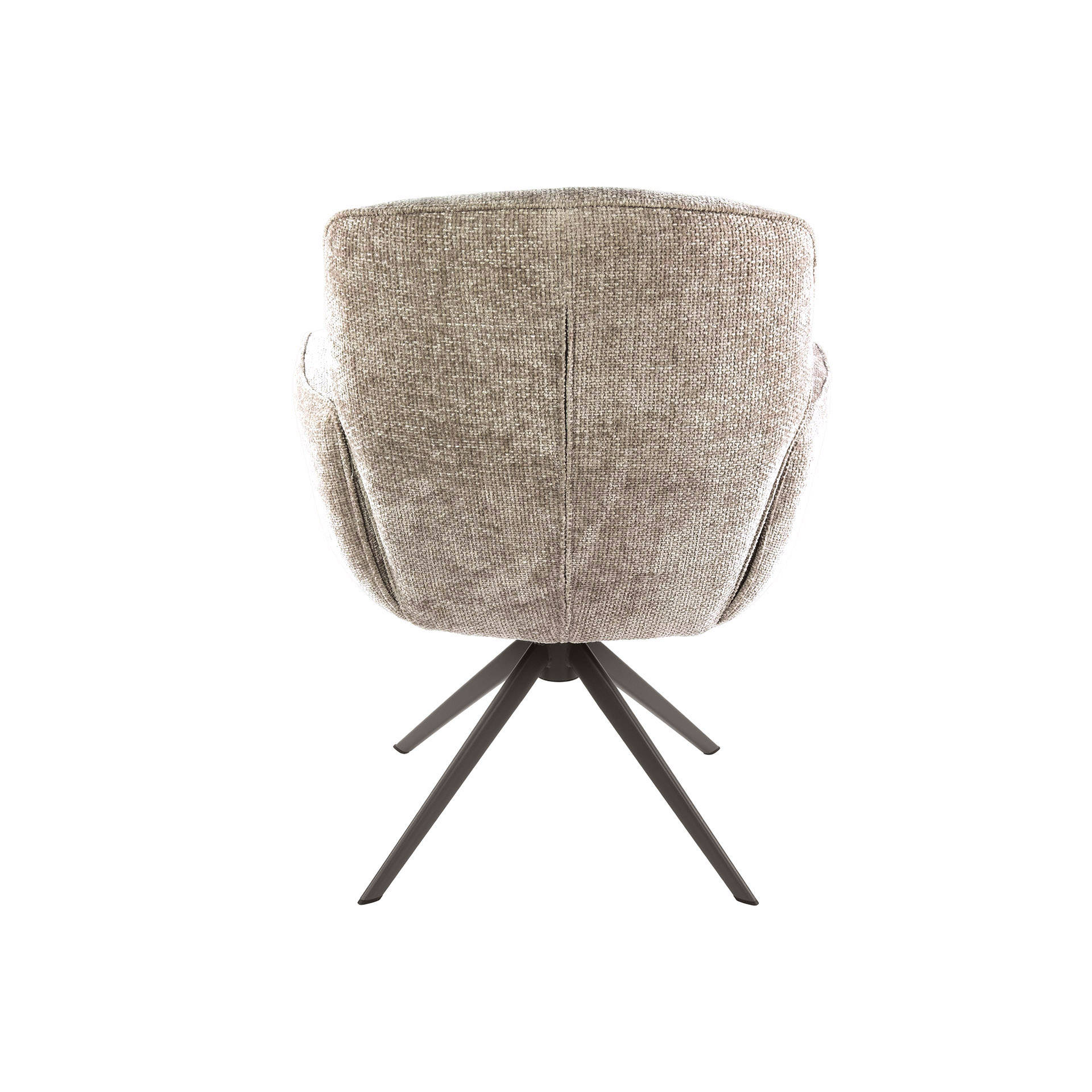 Drehbarer Armlehnstuhl Forza in Hoven Sand-Braun (2er-Set) - Emmo Design