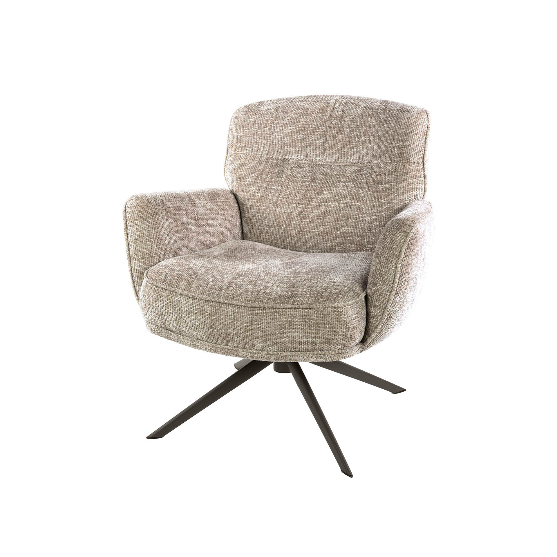 Fauteuil Forza draaibaar / Hoven zand-bruin - Zijlstra
