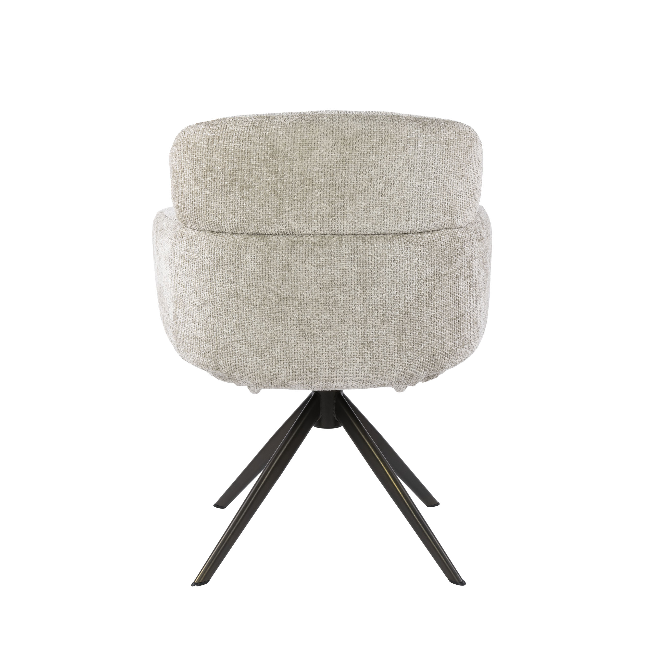 Drehbarer Armlehnstuhl Flex in Hoven Sand-Braun (2er-Set) - Emmo Design