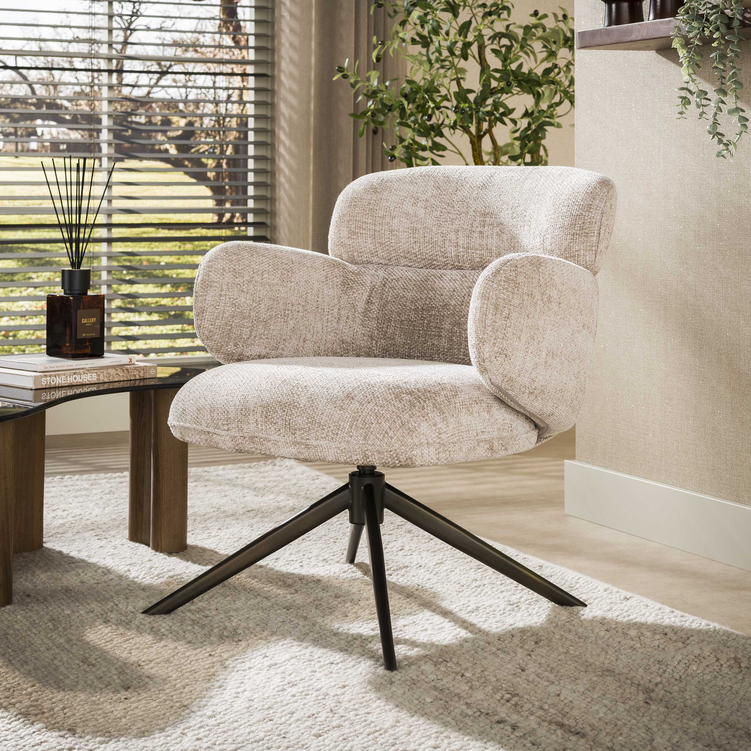 Sessel Flex drehbar / Hoven sandbraun - Zijlstra