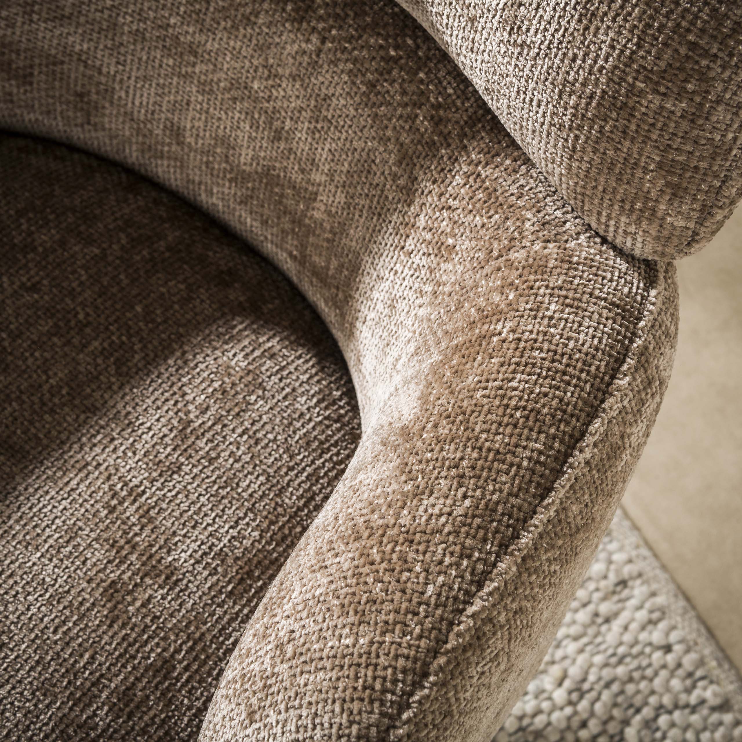 Fauteuil Flex draaibaar / Hoven champagne-bruin - Zijlstra