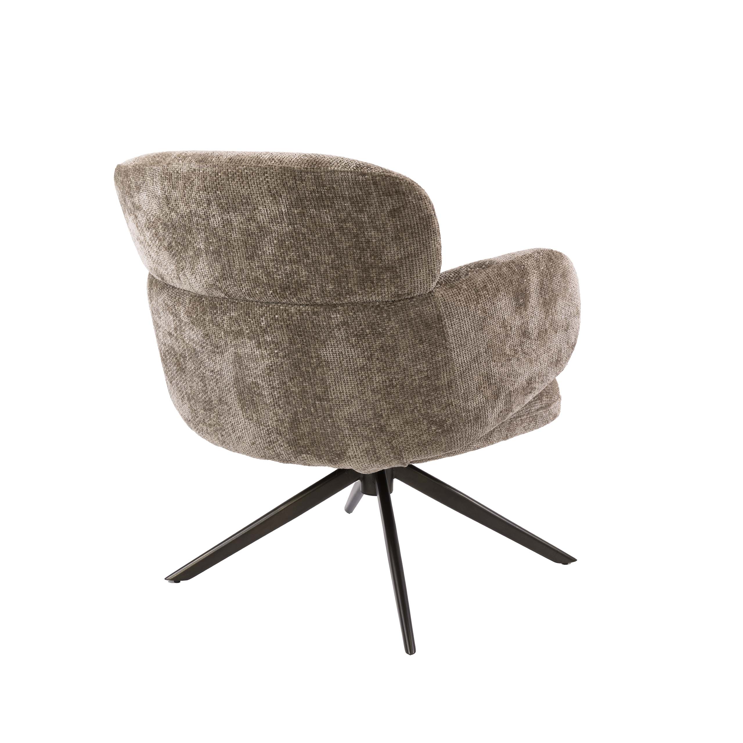 Flex swivel armchair / Hoven champagne-brown - Zijlstra