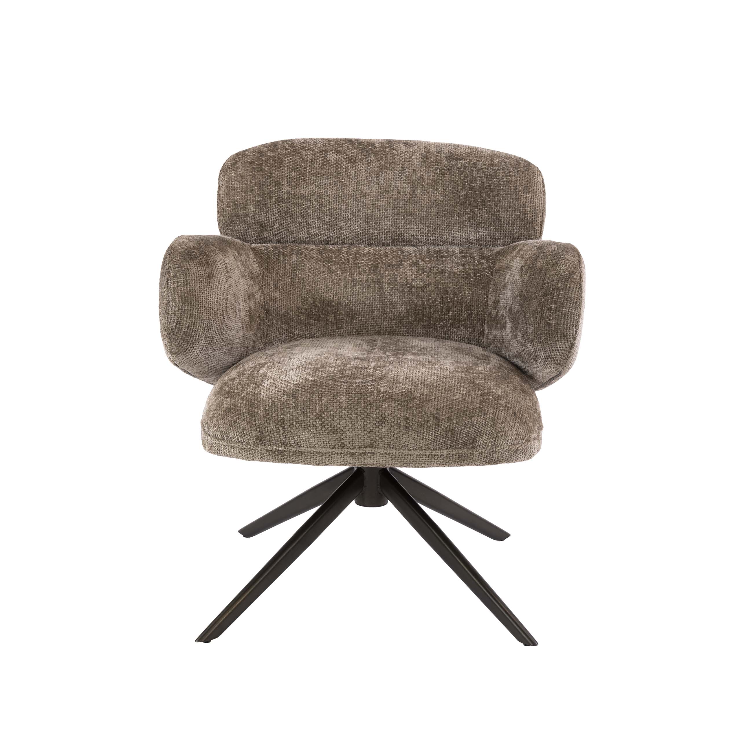 Flex swivel armchair / Hoven champagne-brown - Zijlstra