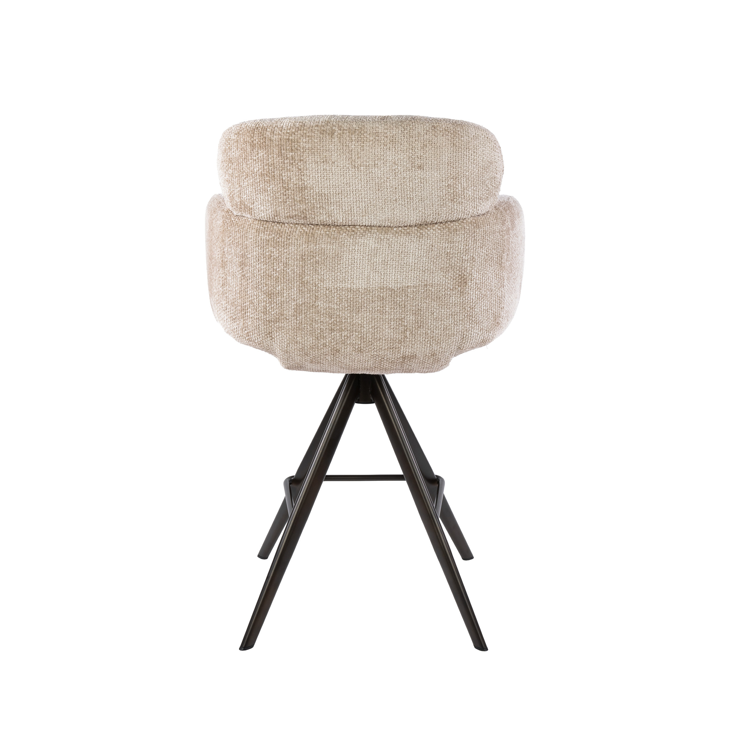 Drehbarer Barstuhl Flex in Hoven Sand-Braun (2er-Set) - Emmo Design