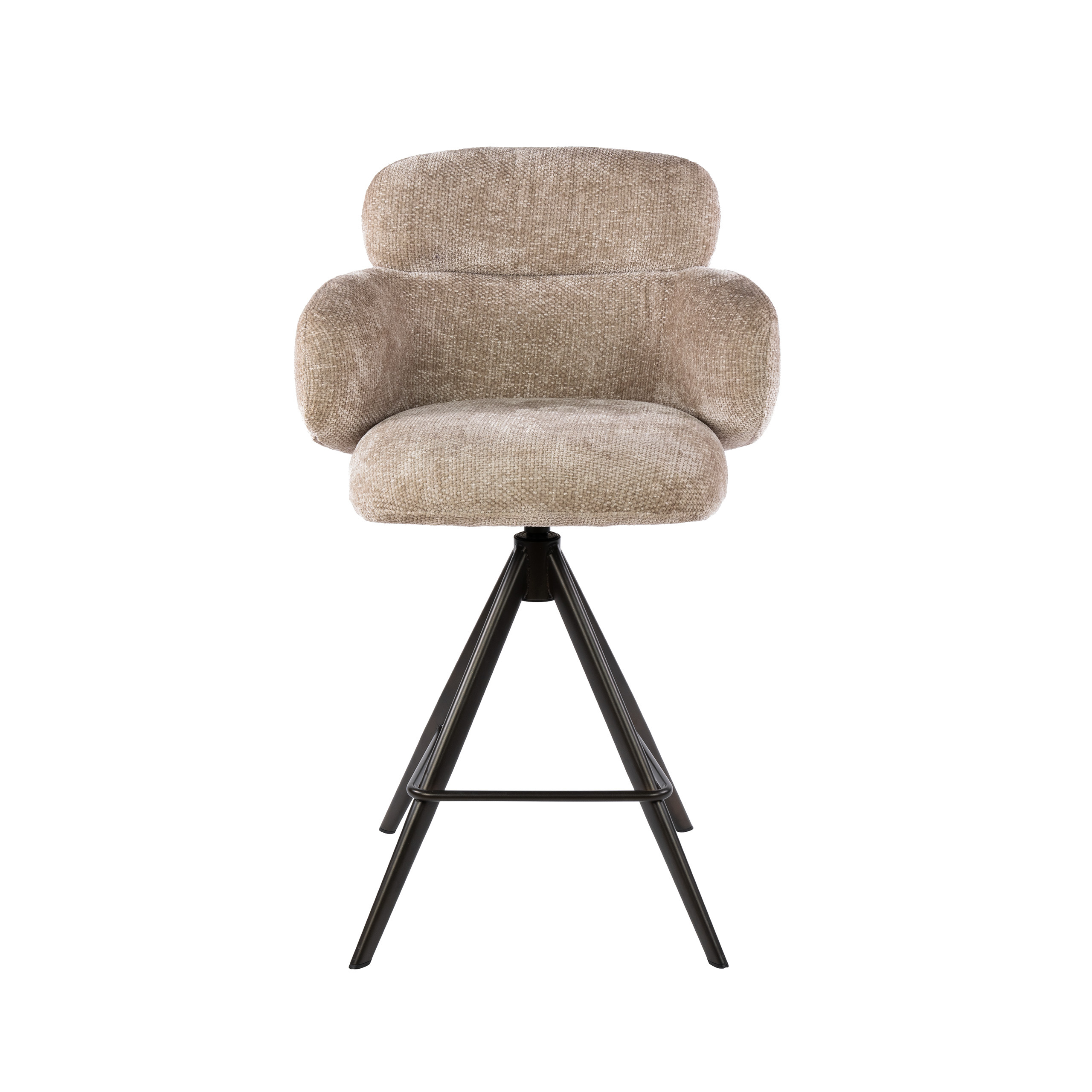 Bar Stool Flex Swivel Set of 2 / Hoven Sand-Brown - Zijlstra