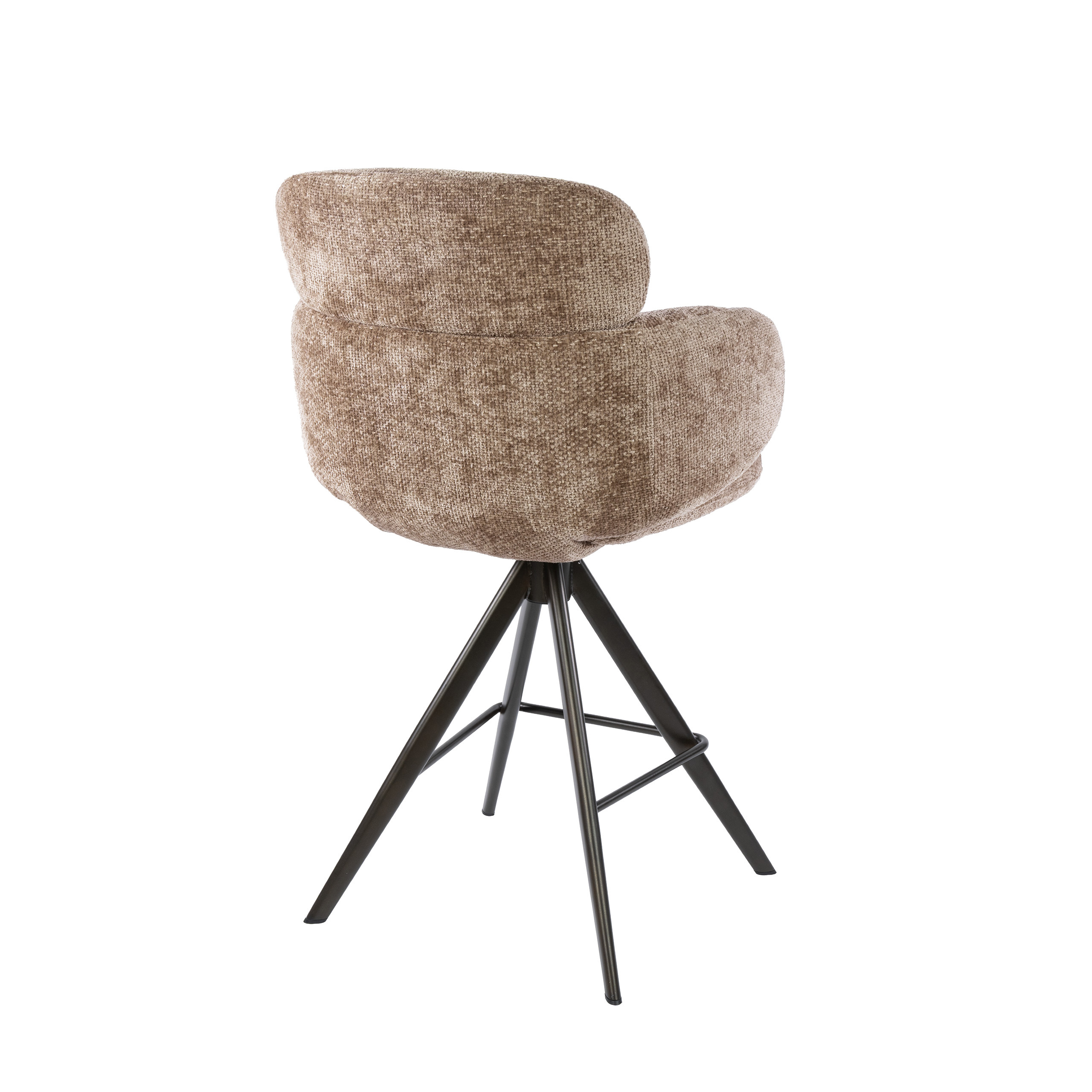 Bar Stool Flex Swivel Set of 2 / Hoven Champagne-Brown - Zijlstra