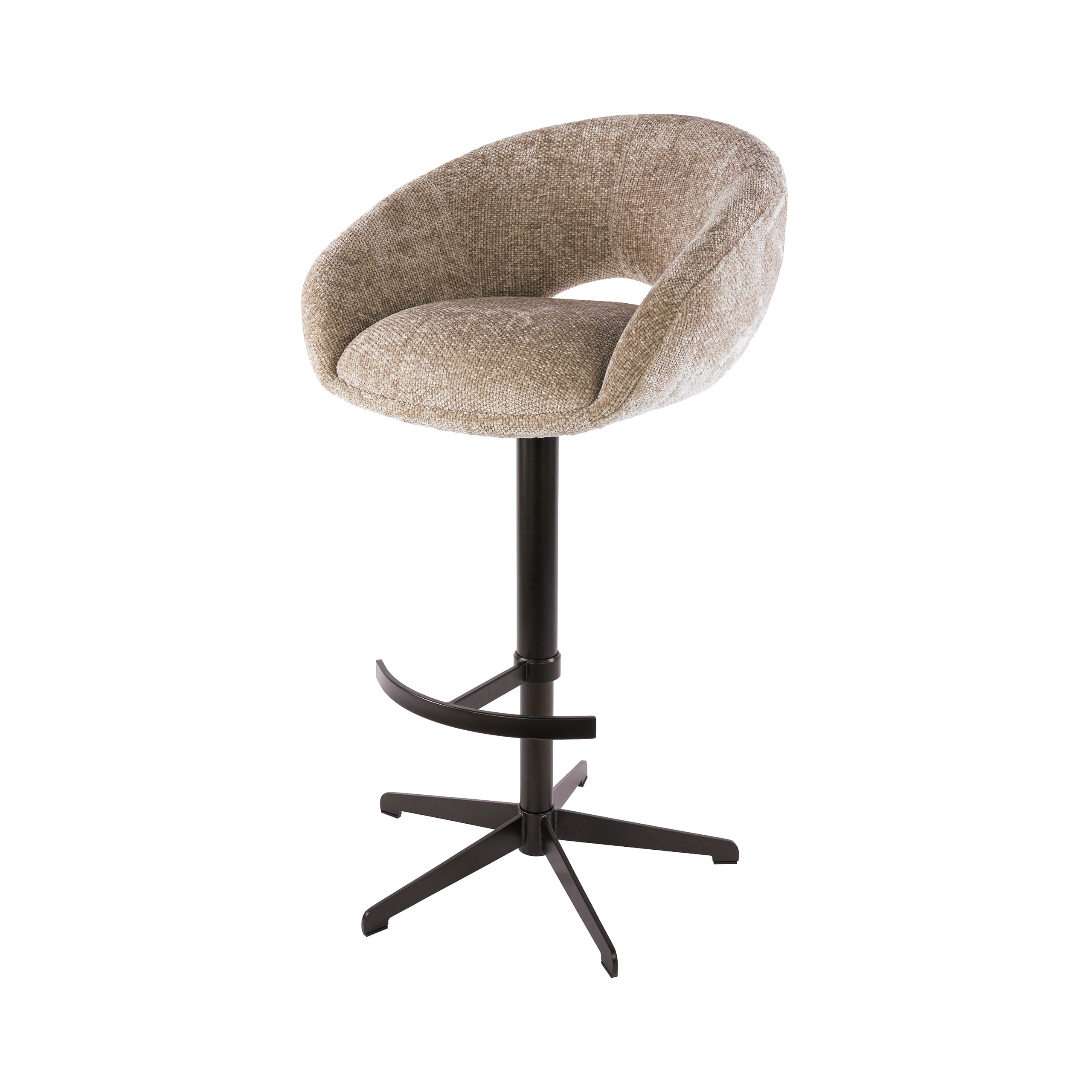 Barstuhl Cupa height adjust in Hoven Sand-Braun (2er-Set) - Emmo Design