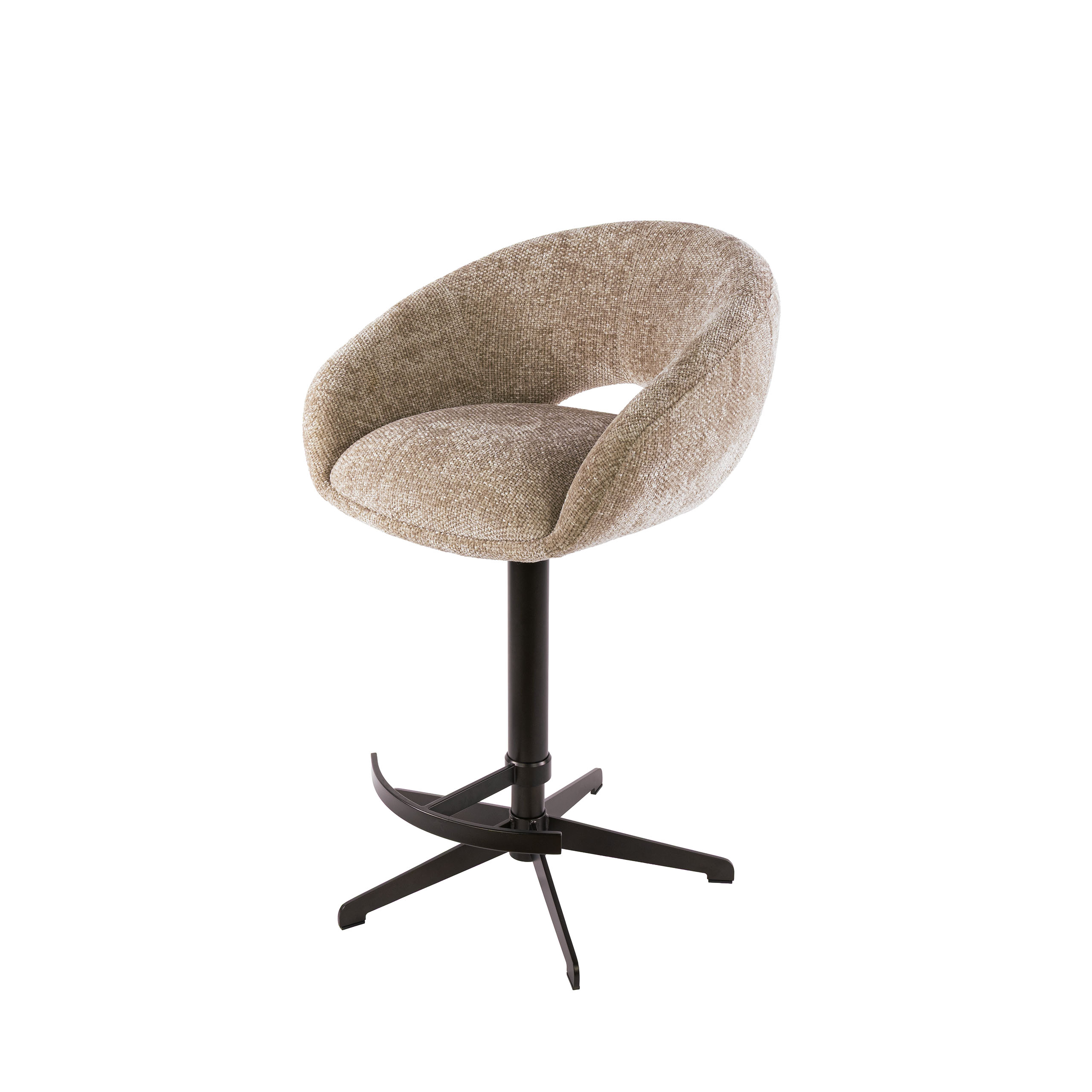 Barstuhl Cupa height adjust in Hoven Sand-Braun (2er-Set) - Emmo Design