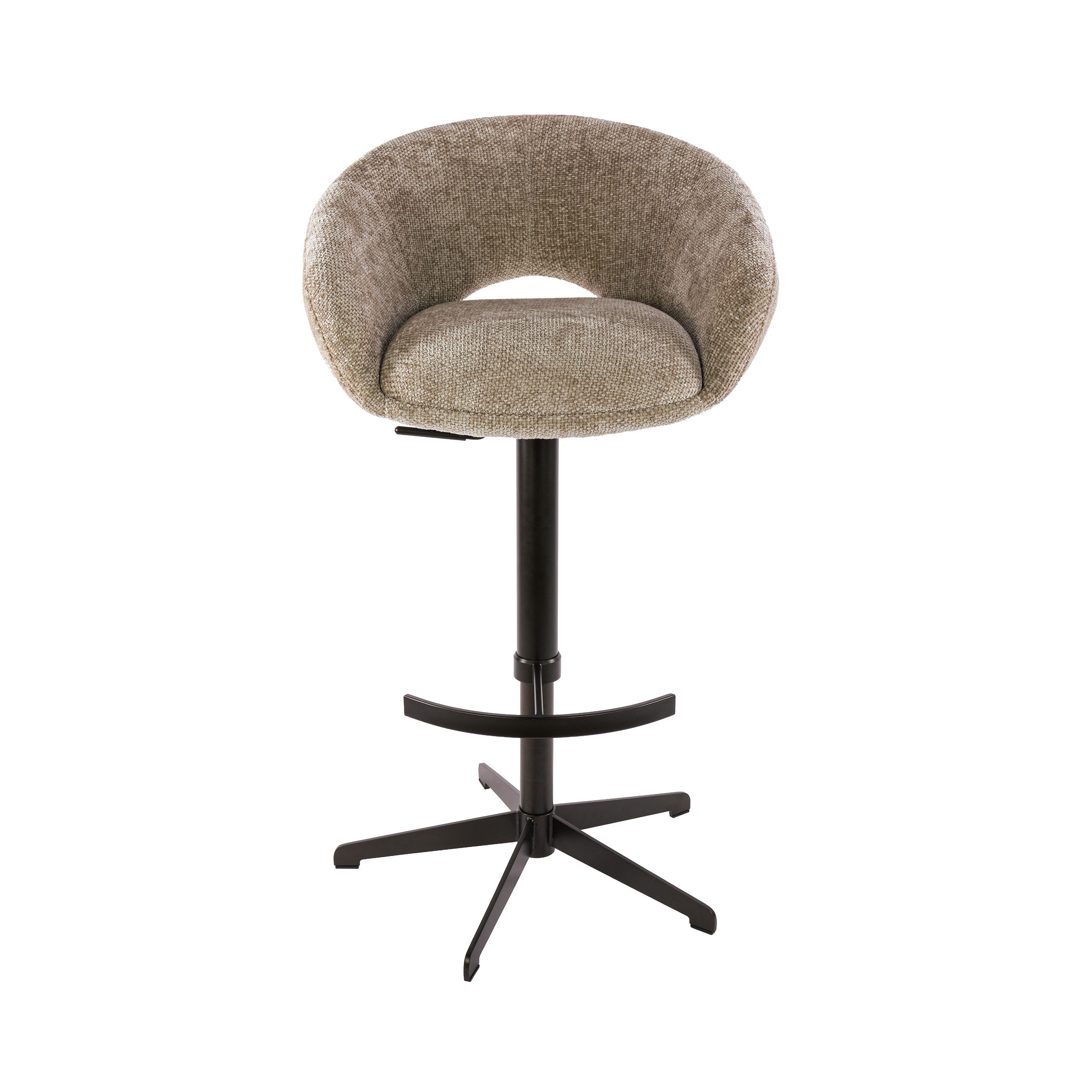 Barstuhl Cupa height adjust in Hoven Sand-Braun (2er-Set) - Emmo Design