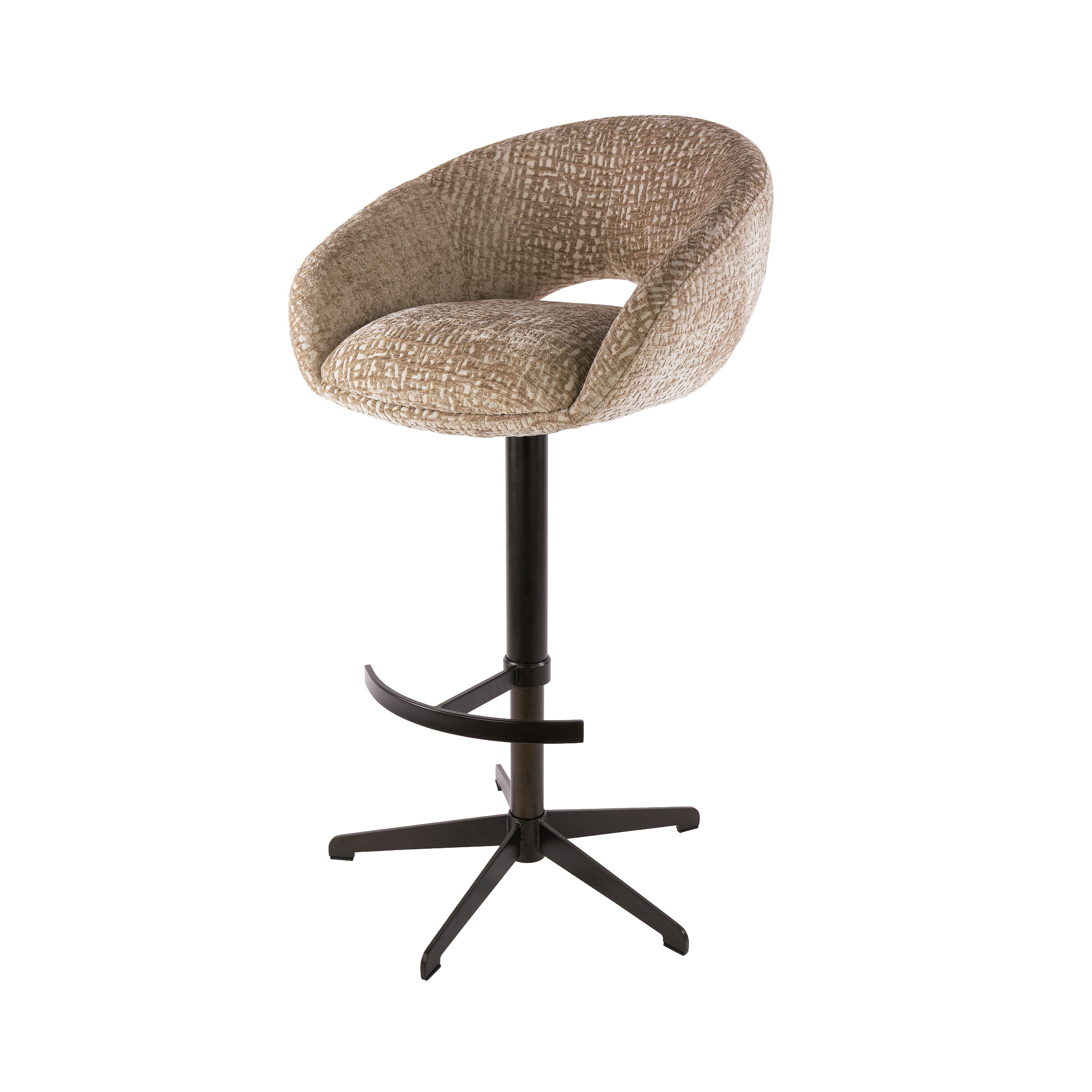 Barstuhl Cupa height adjust in Monti Sand-Braun (2er-Set) - Emmo Design