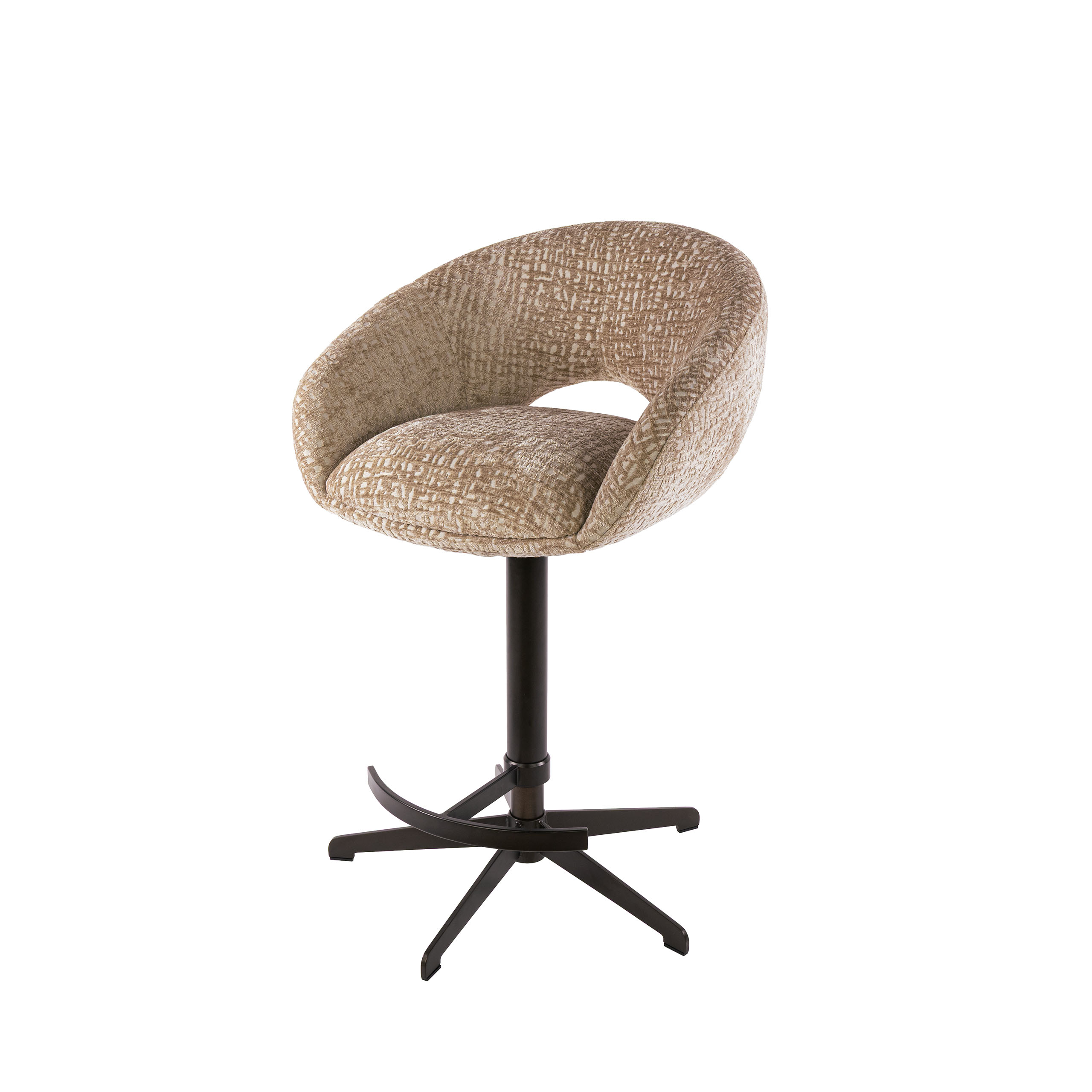 Barstuhl Cupa height adjust in Monti Sand-Braun (2er-Set) - Emmo Design