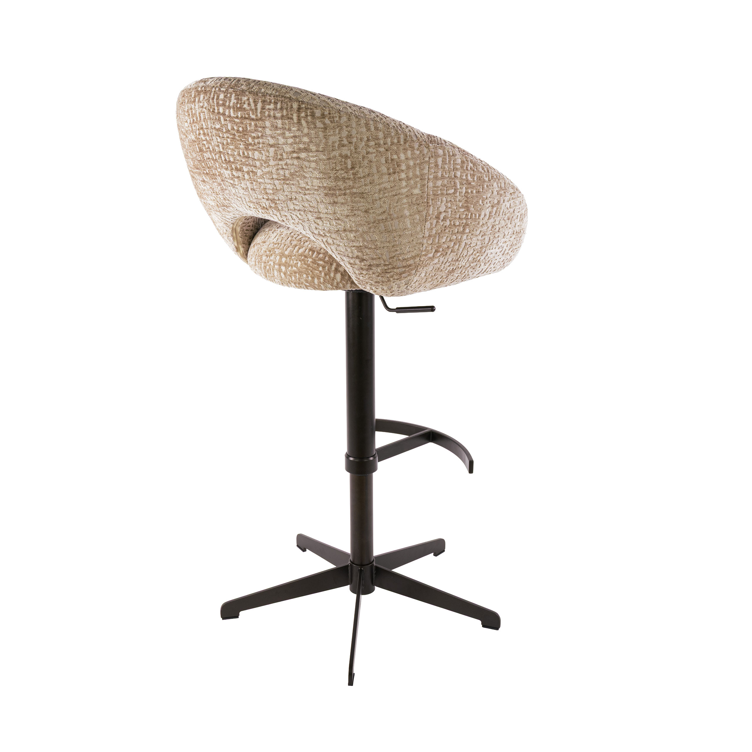 Bar stool Cupa height adjust in Monti sand-brown (set of 2) (Monti zand-bruin) - Emmo Design