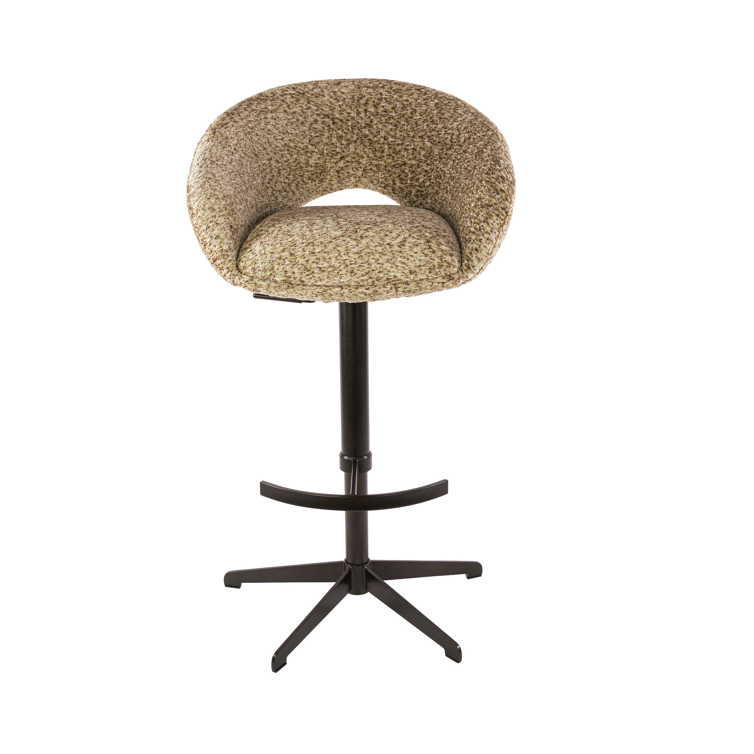 Taburete de bar Cupa height adjust en Delviro champán-marrón (set de 2) (Delviro champagne-bruin) - Emmo Design