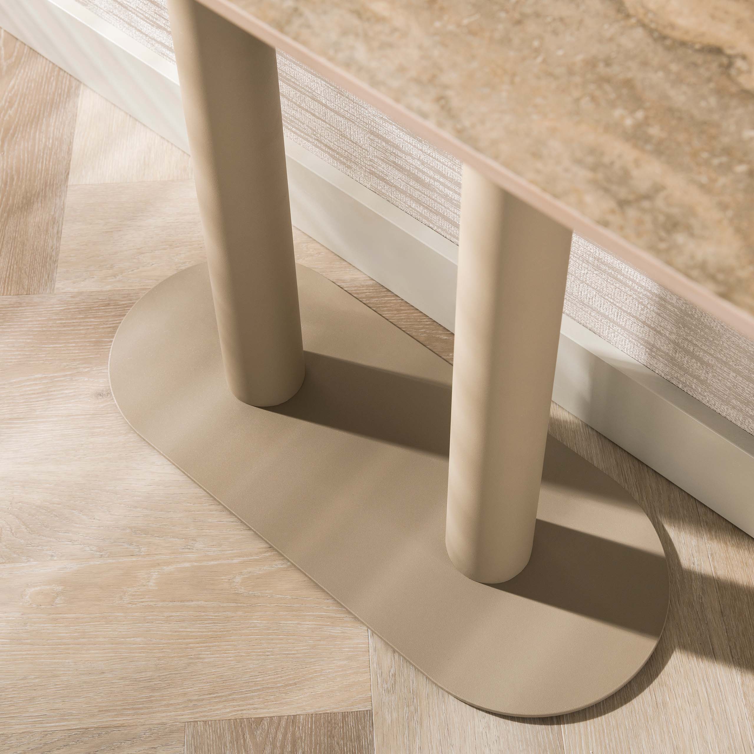 Haltafel Selvo, 3D travertin zand - Zijlstra