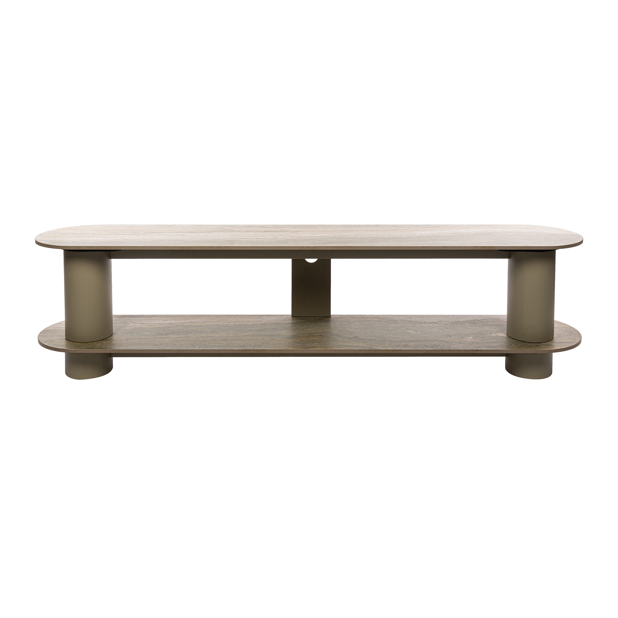 TV-meubel Selvo 180cm, 3D travertin zand - Zijlstra