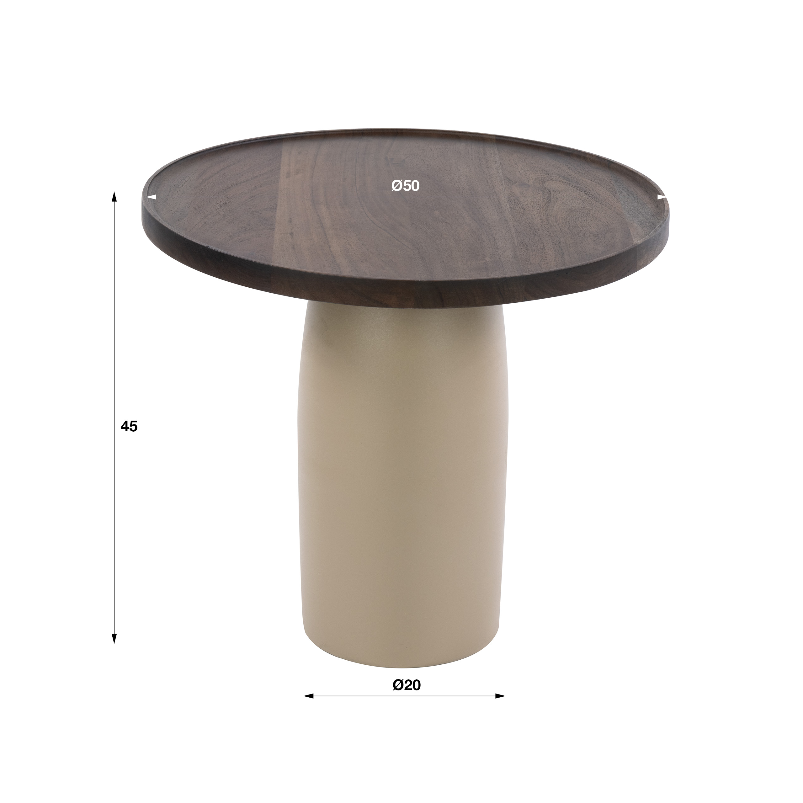 Beistelltisch Dune in Beige - Emmo Design