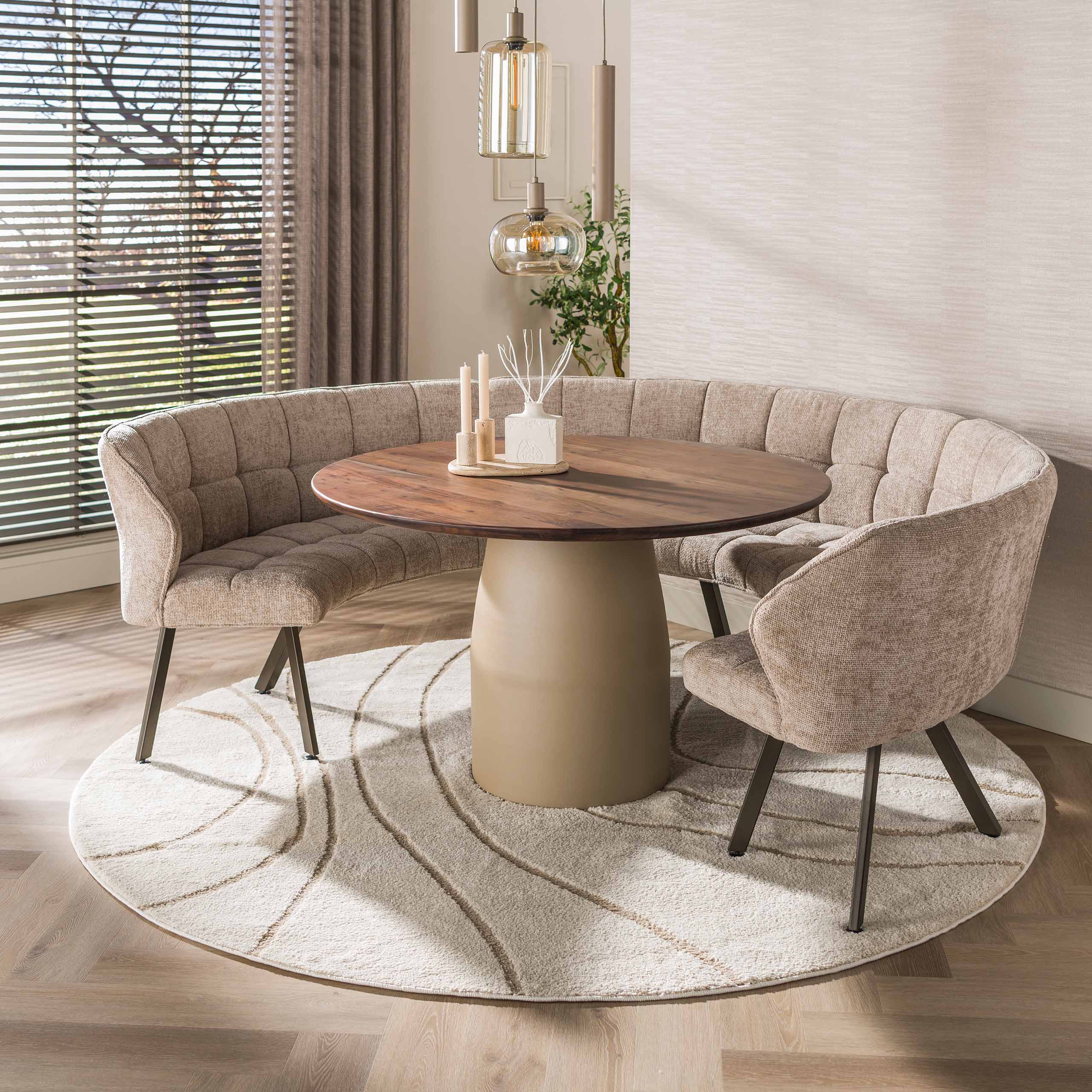 Eettafel Dune rond Ø130cm / Beige - Zijlstra
