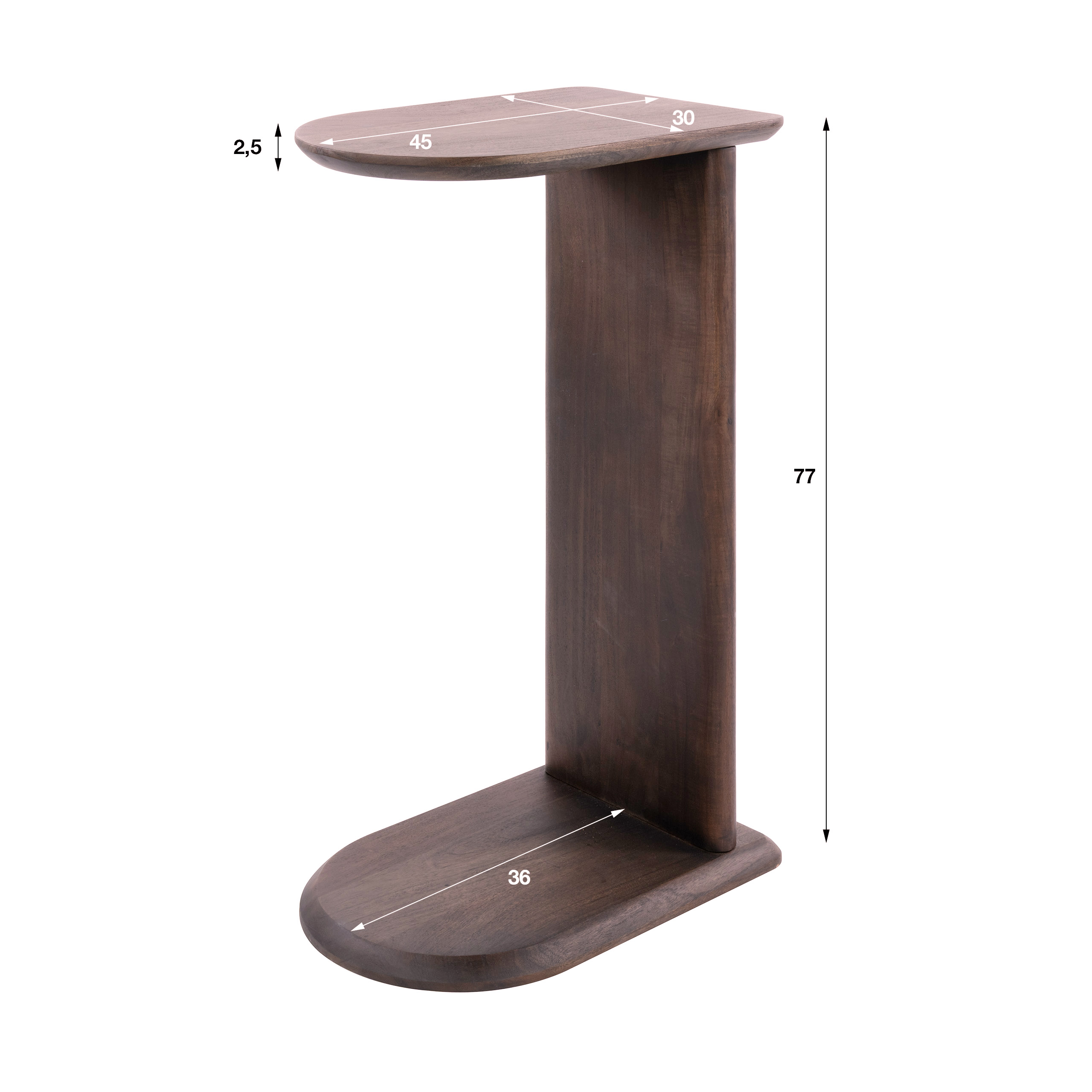 Nesting Table Mova / Solid Acacia Brown - Zijlstra