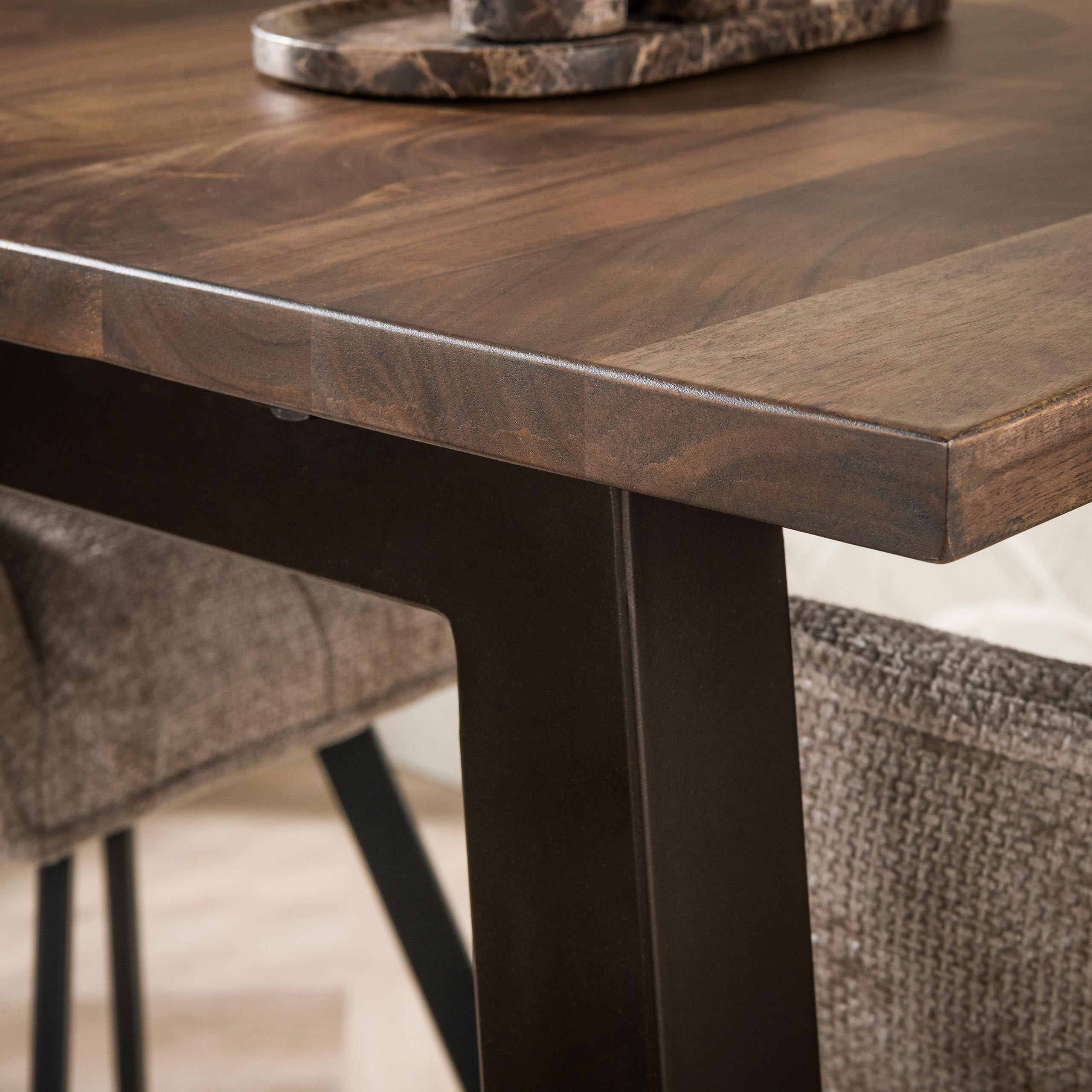 Bar Table Edge Pure 130cm / Solid acacia brown - Zijlstra