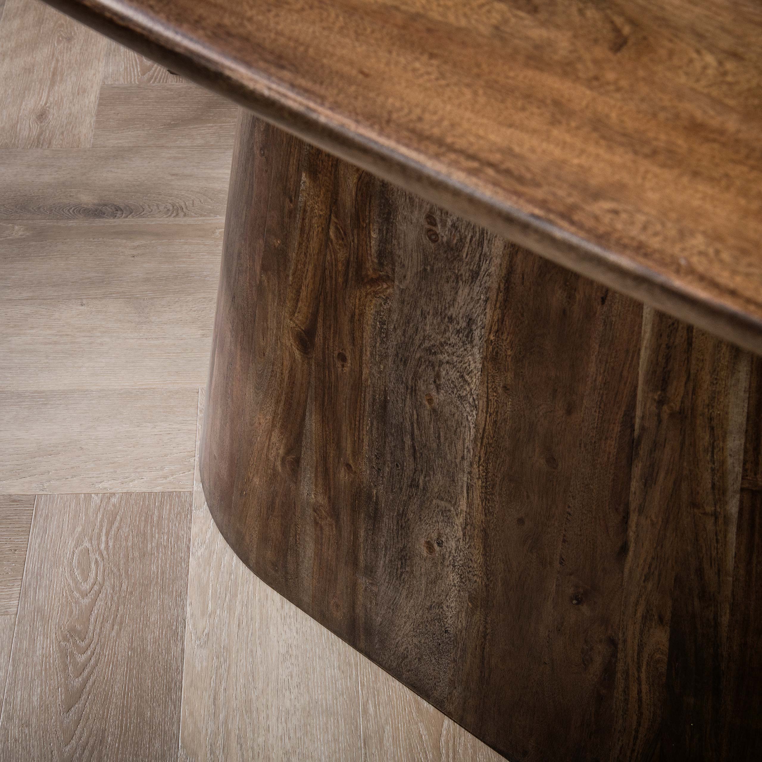 Eettafel Central deens ovaal 180cm / Massief acacia bruin - Zijlstra