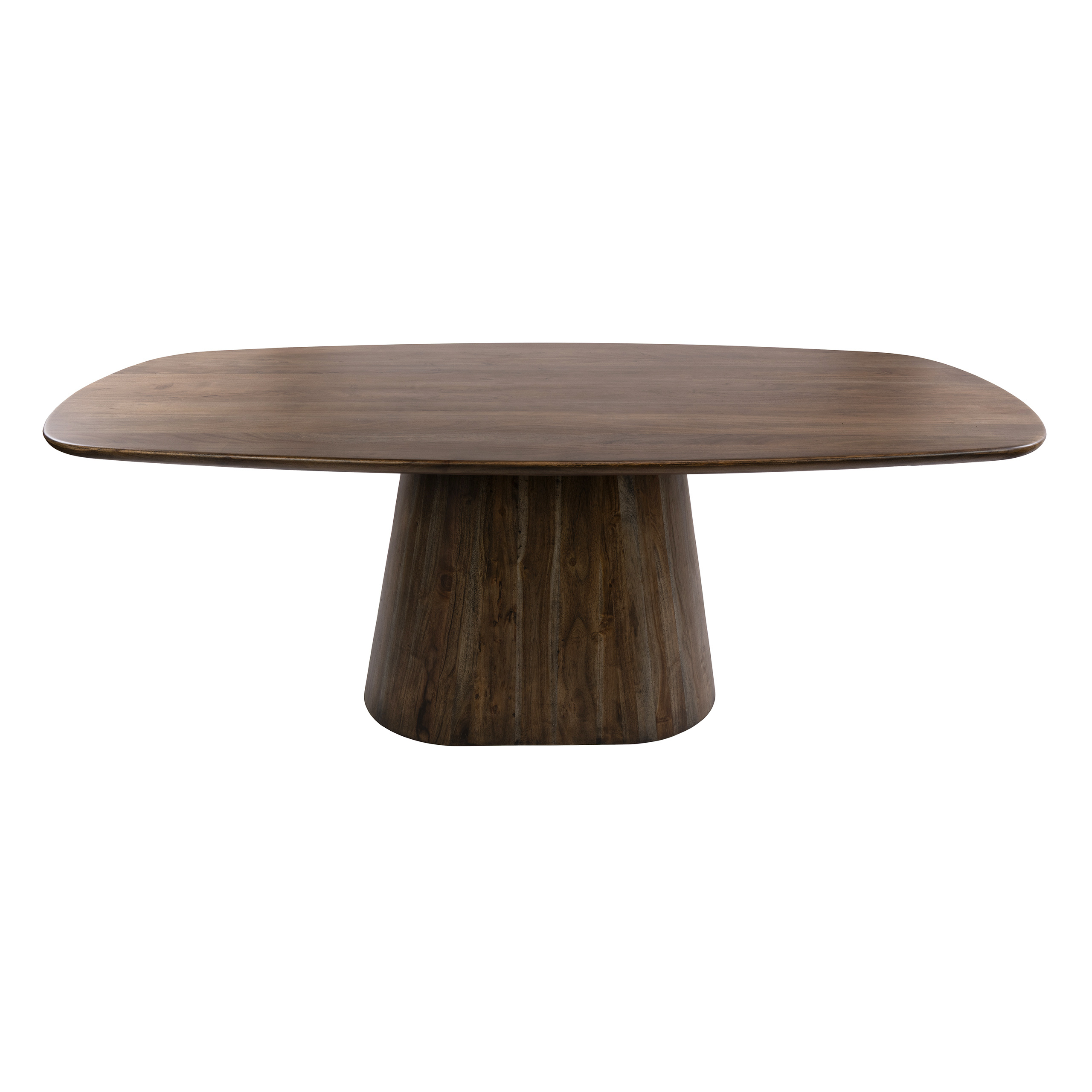 Mesa de comedor Central ovalada danesa 180cm / Acacia maciza marrón - Zijlstra