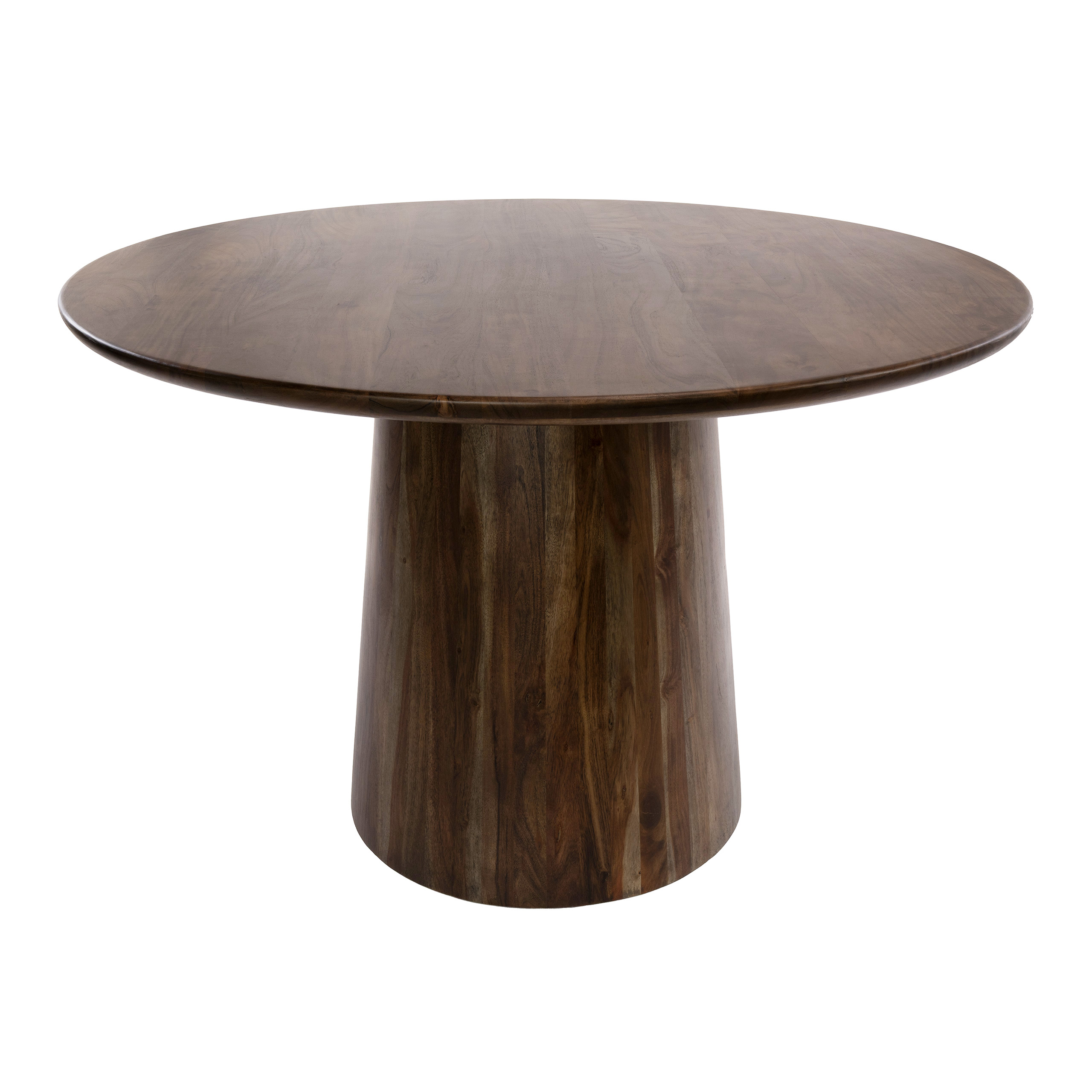 Dining Table Central round Ø130cm / Solid acacia brown - Zijlstra