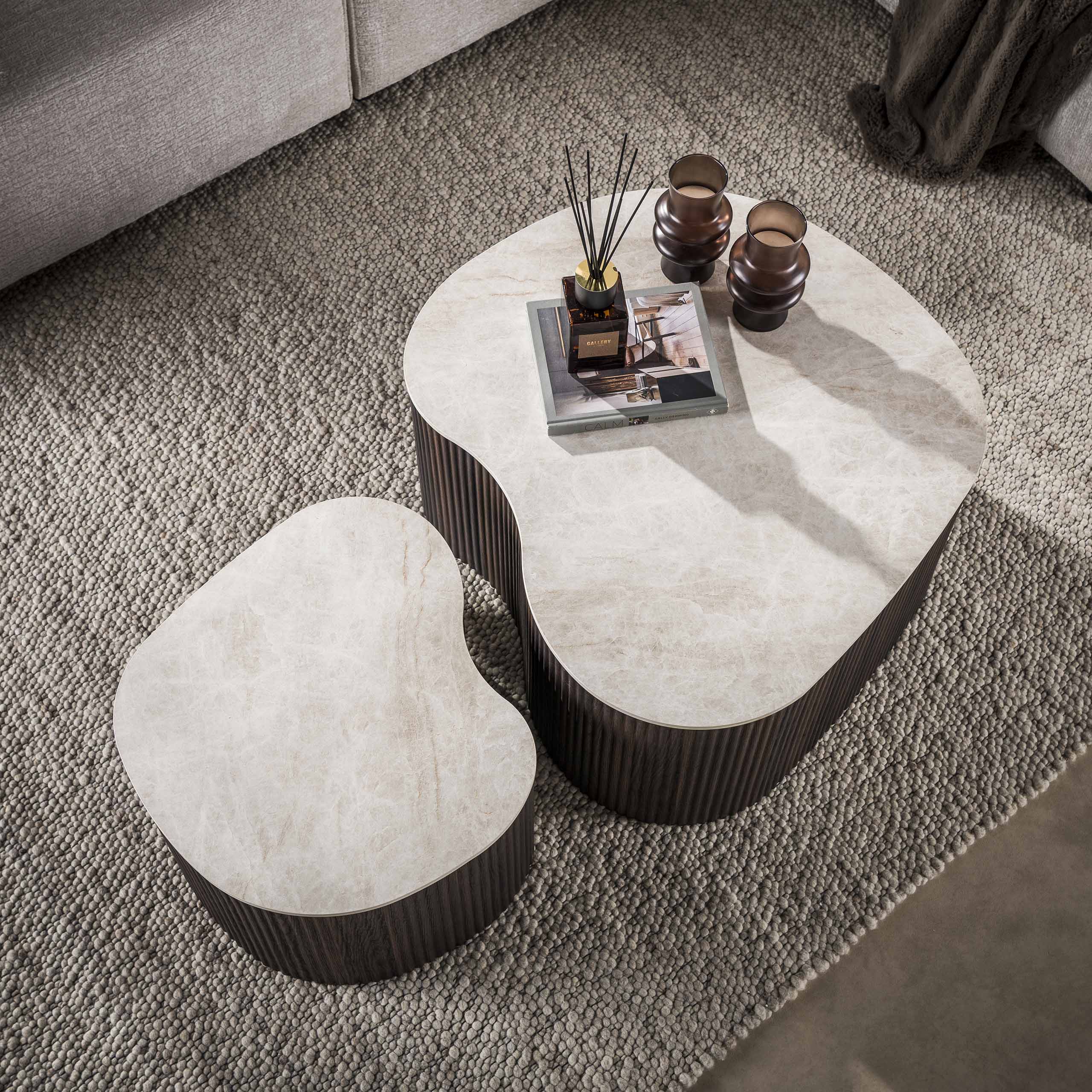 Salontafel Ceramo medio set van 2 / 3D keramiek Taj Mahal - Zijlstra