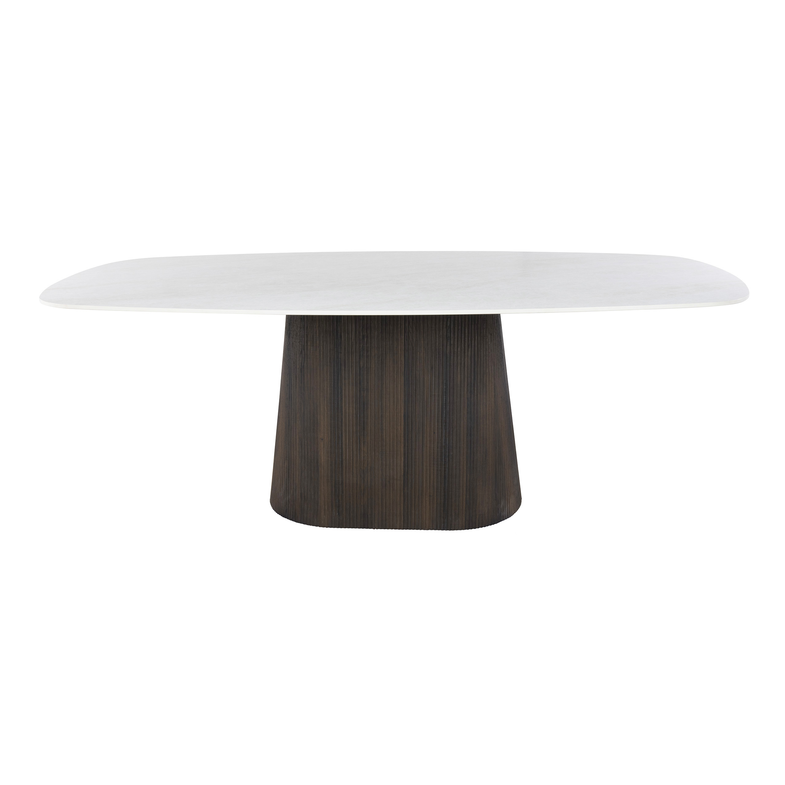 Mesa de comedor Ceramo Centro ovalada danesa 215cm / cerámica 3D Taj Mahal - Zijlstra