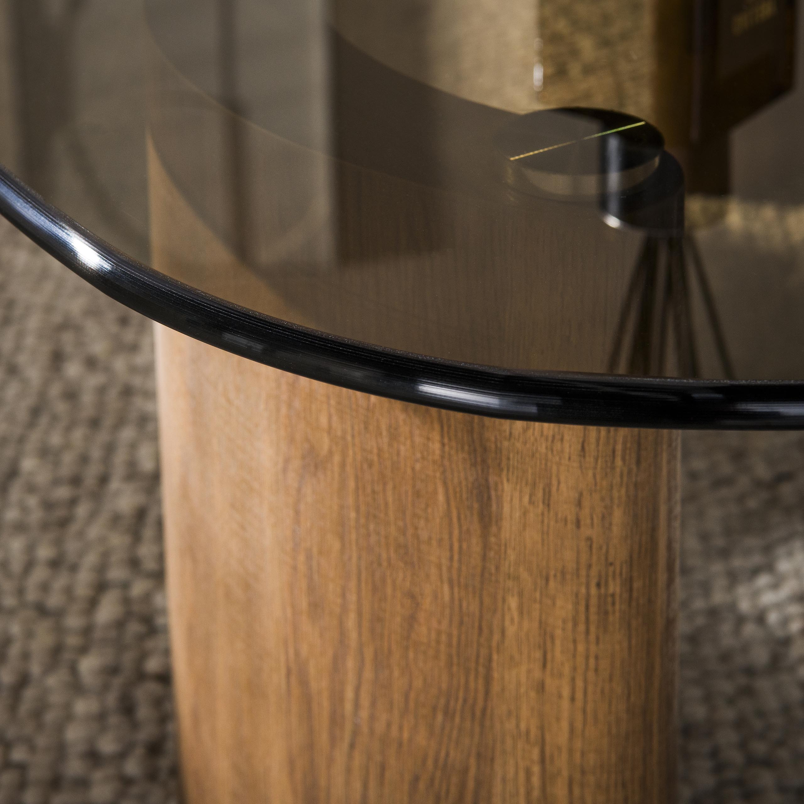 Salontafel Tinto organisch 130cm / Brons glas - Zijlstra