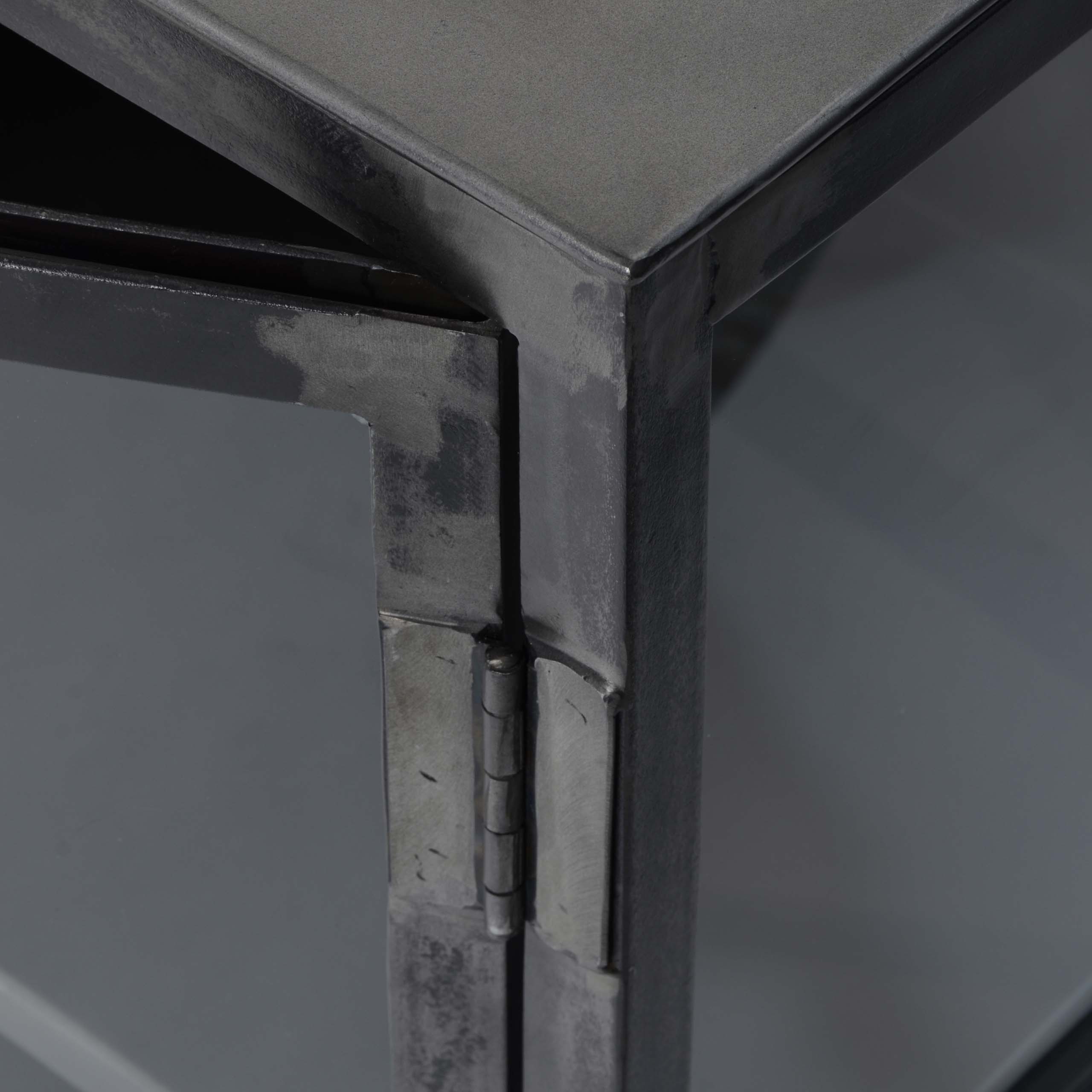 Dressoir Rift Metal 4 deuren / Gunmetal - Zijlstra