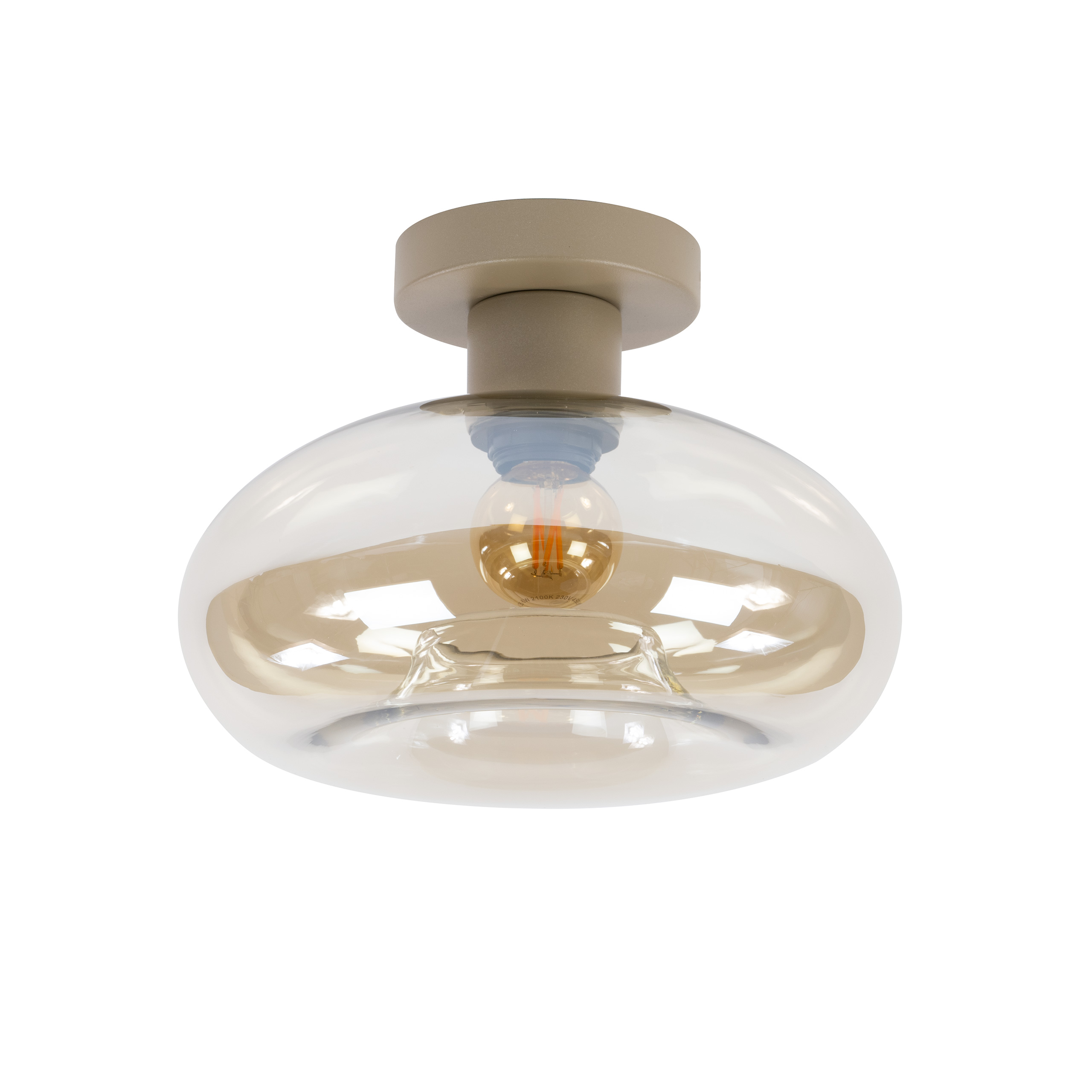 Plafondlamp Soll 1-lichts / Beige - Zijlstra