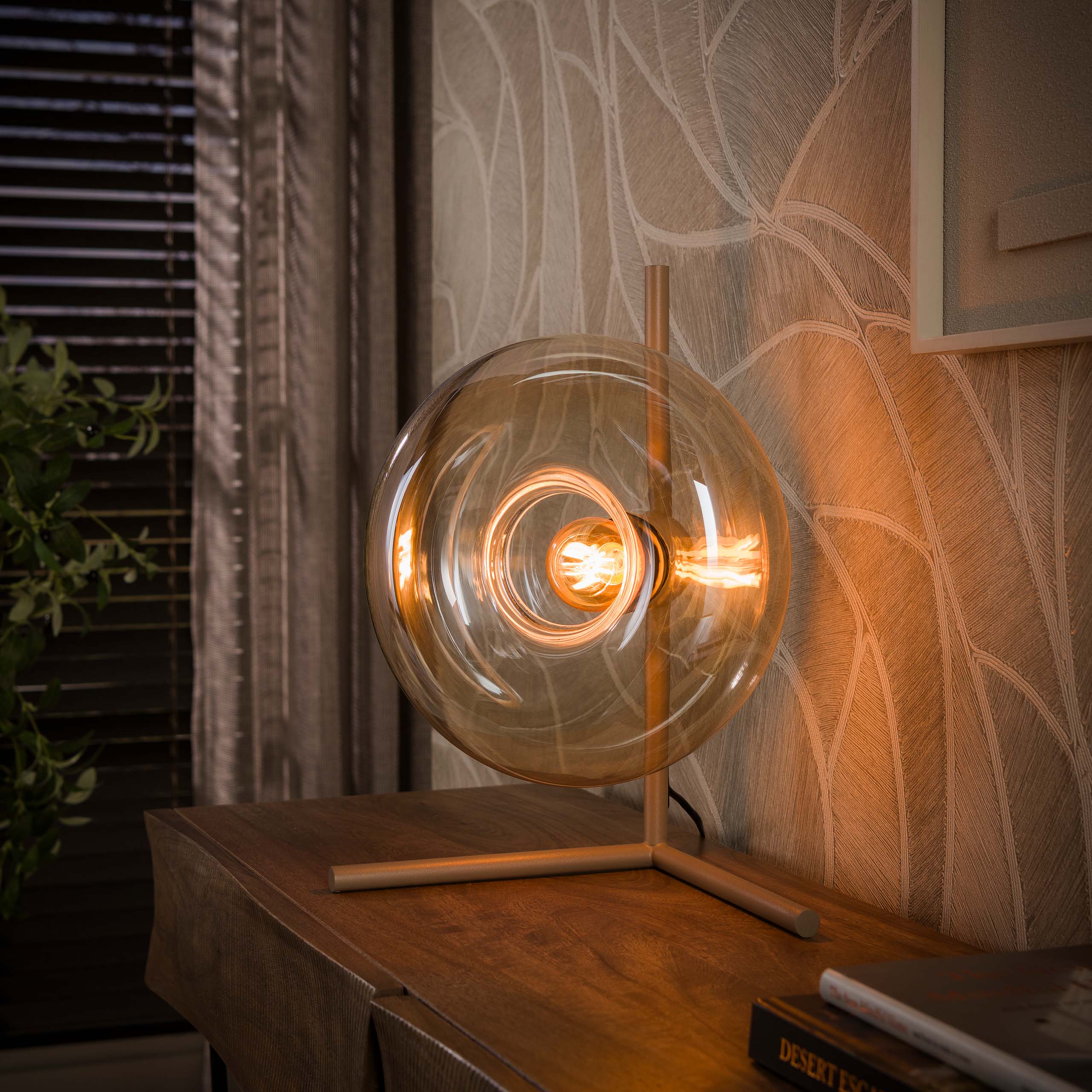 Tischleuchte Soll 1-flammig in Beige - Emmo Design
