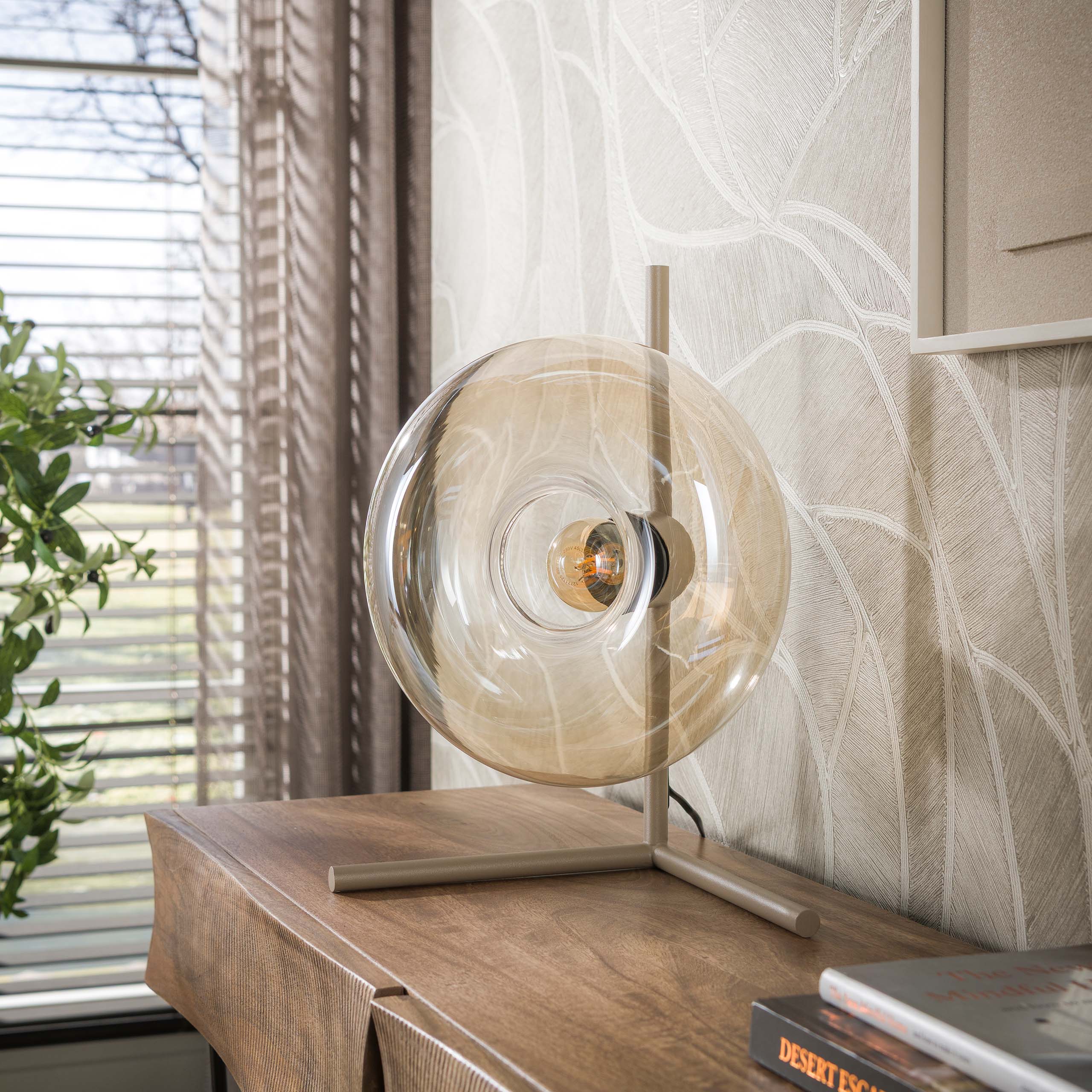 Tischleuchte Soll 1-flammig in Beige - Emmo Design