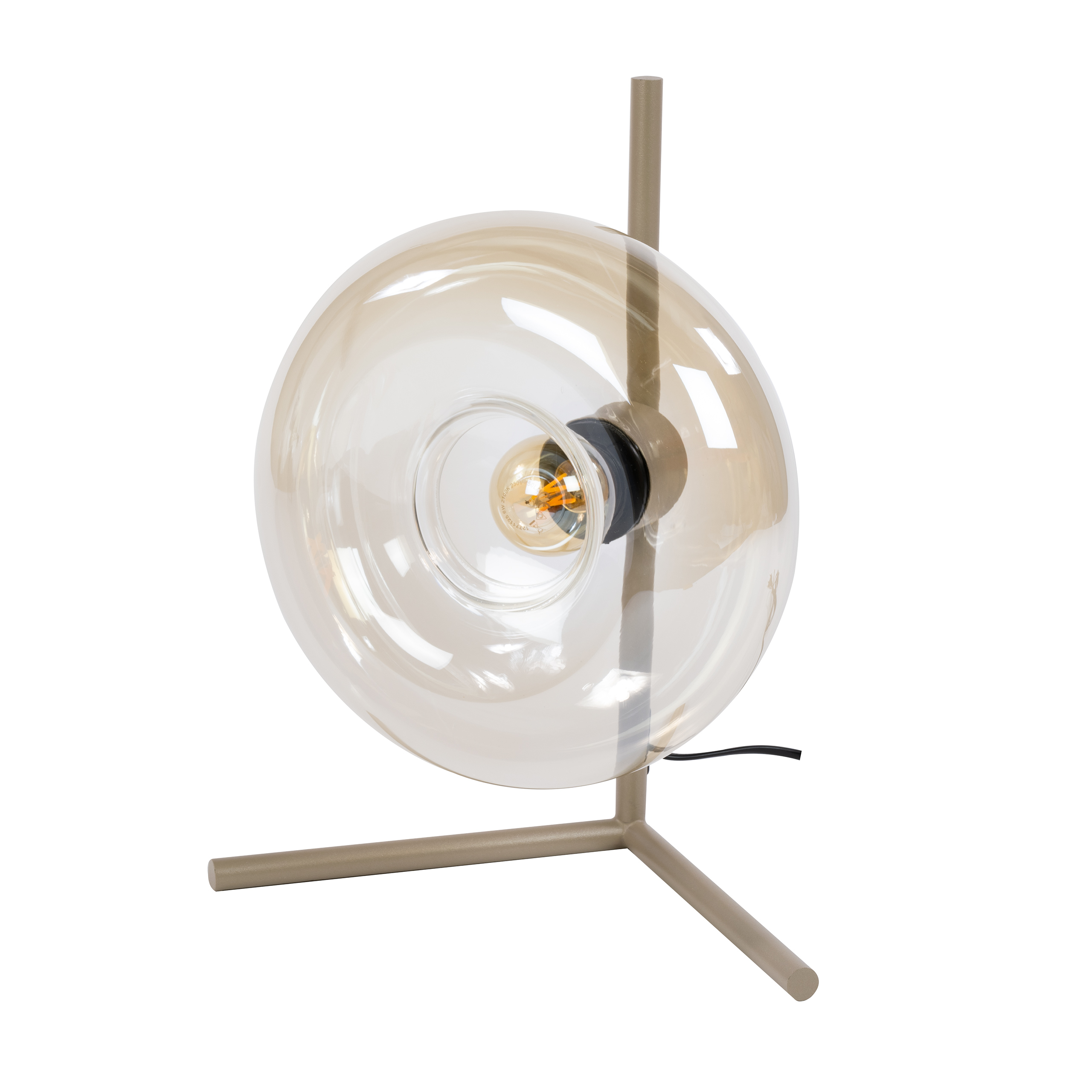 Sculptuur Buldog met gouden zonnebril - Hiskiart
