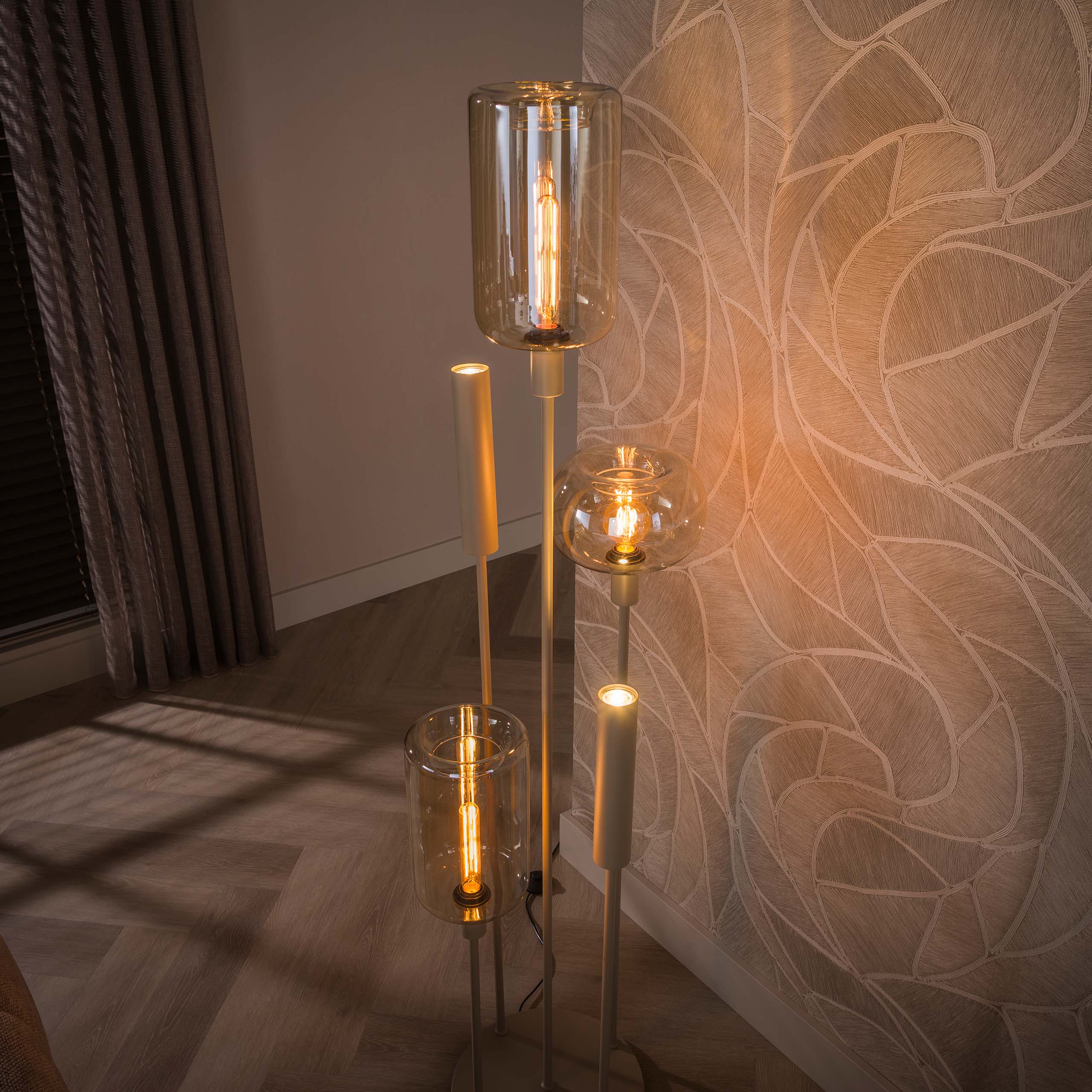 Stehleuchte Serene switch gestuft 2+3-flammig / Beige - Zijlstra