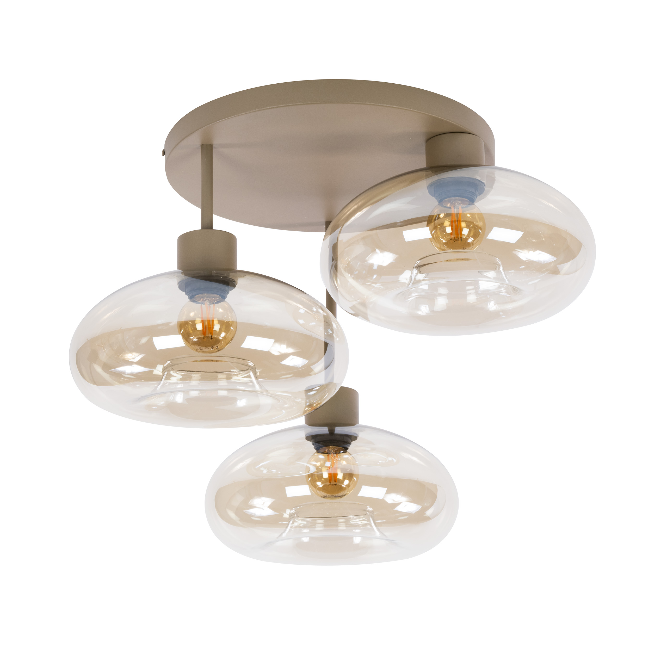 Deckenleuchte Serene 3-flammig in Beige - Emmo Design